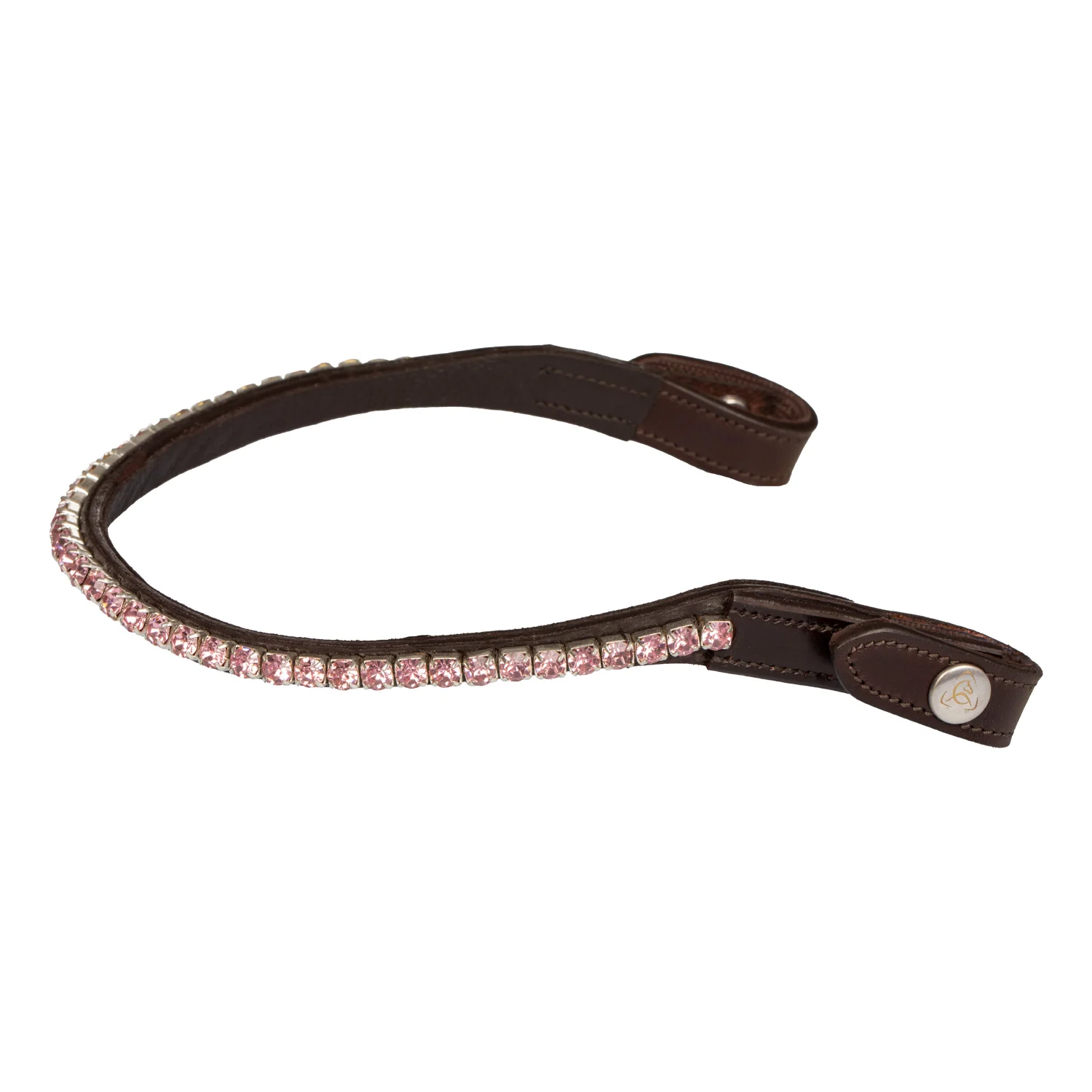Acavallo Browband Calfskin & Round Crystals