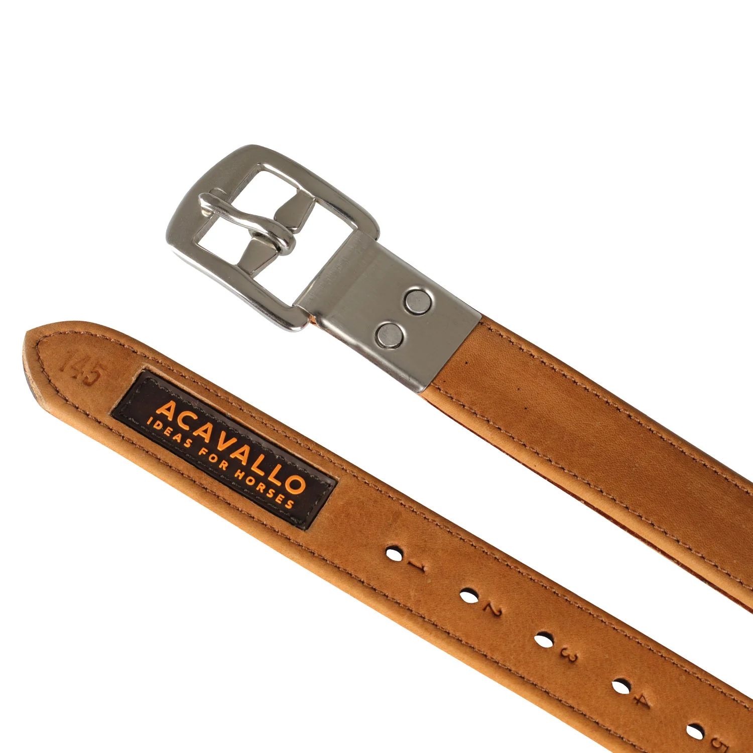 Acavallo Calfskin Stirrup Leathers Encased Buckle - Image 2