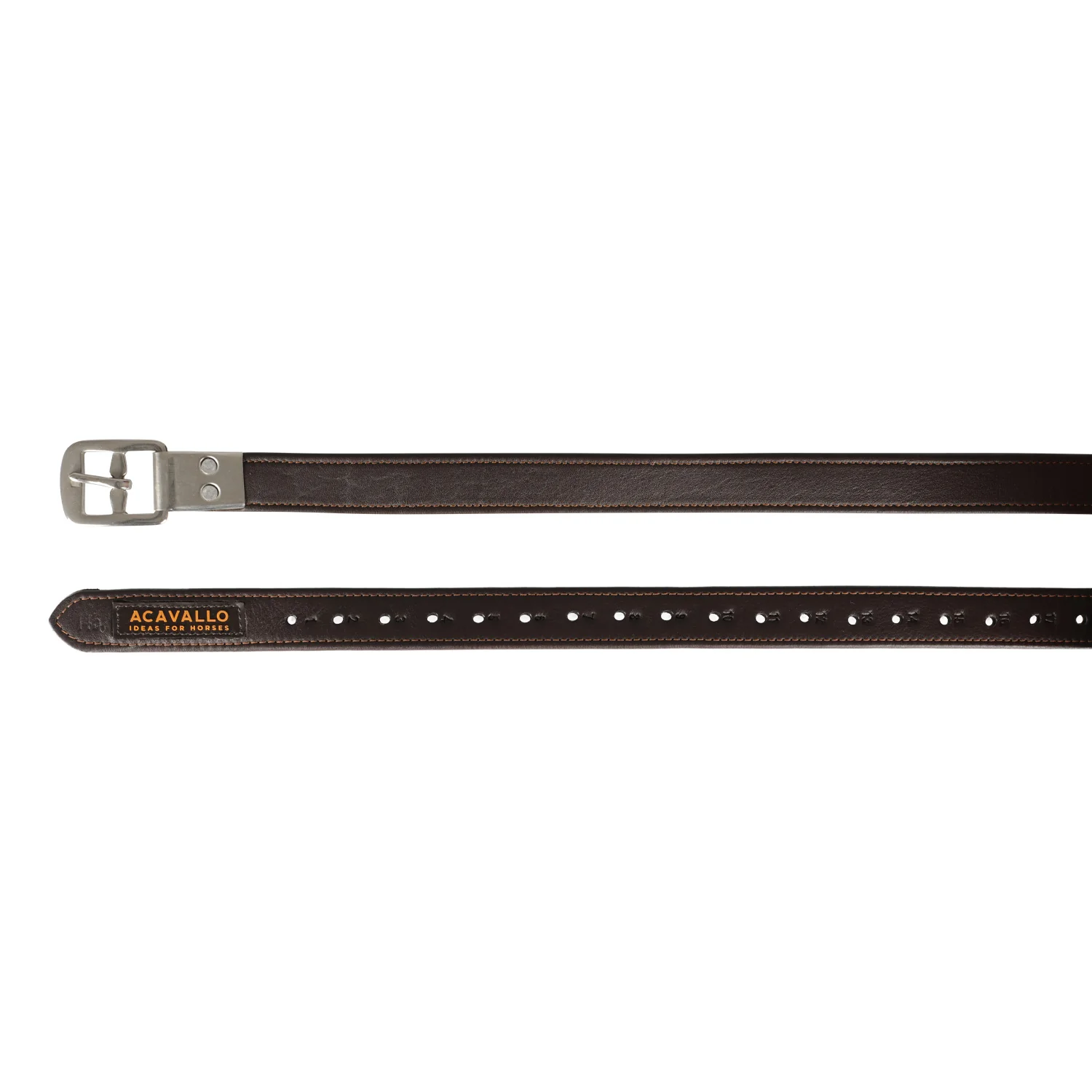 Acavallo Calfskin Stirrup Leathers Encased Buckle - Image 3