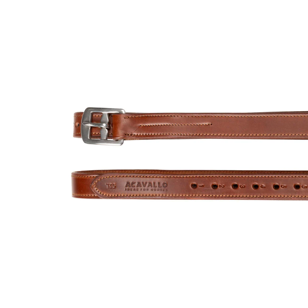 Acavallo Calfskin Stirrup Leathers Internal Reinforcement - Image 5