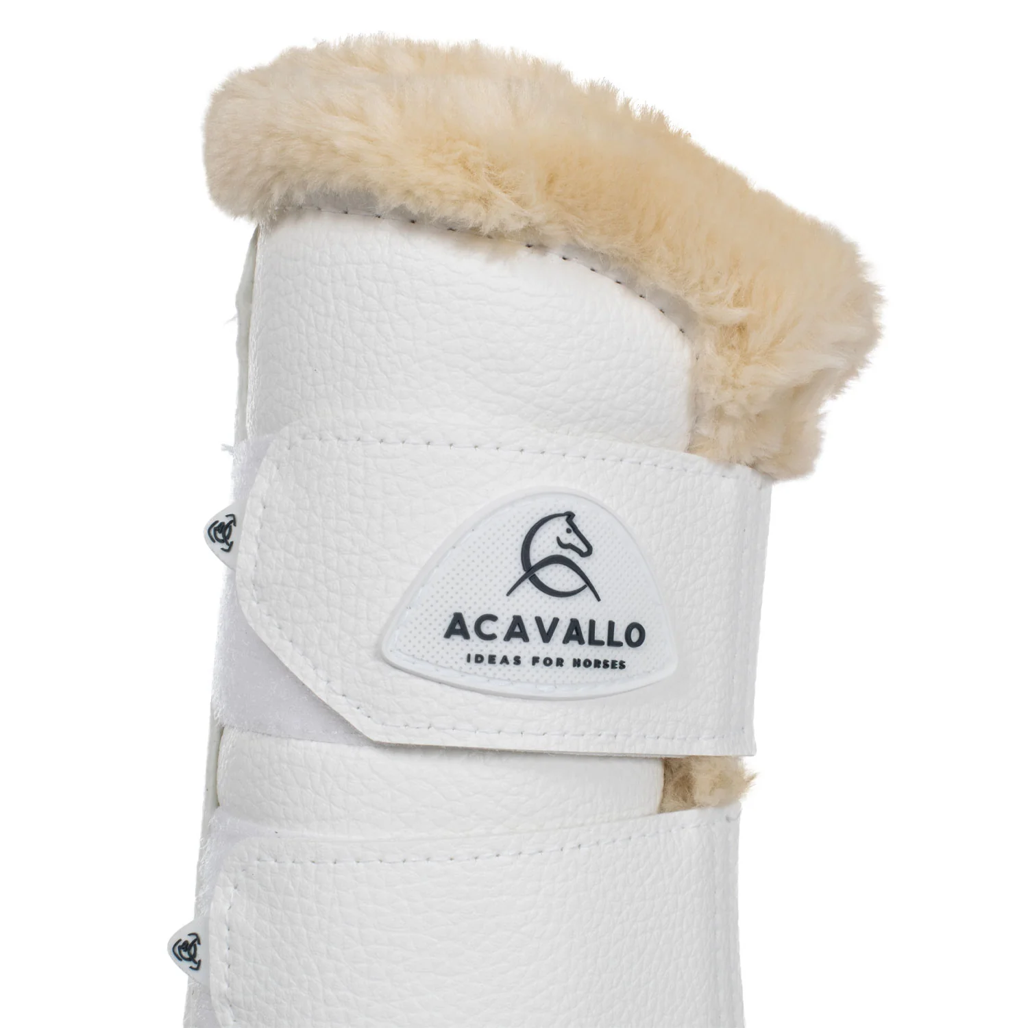 Acavallo Front Brushing Boots Eco-Leather & Faux Sheepskin - Image 14
