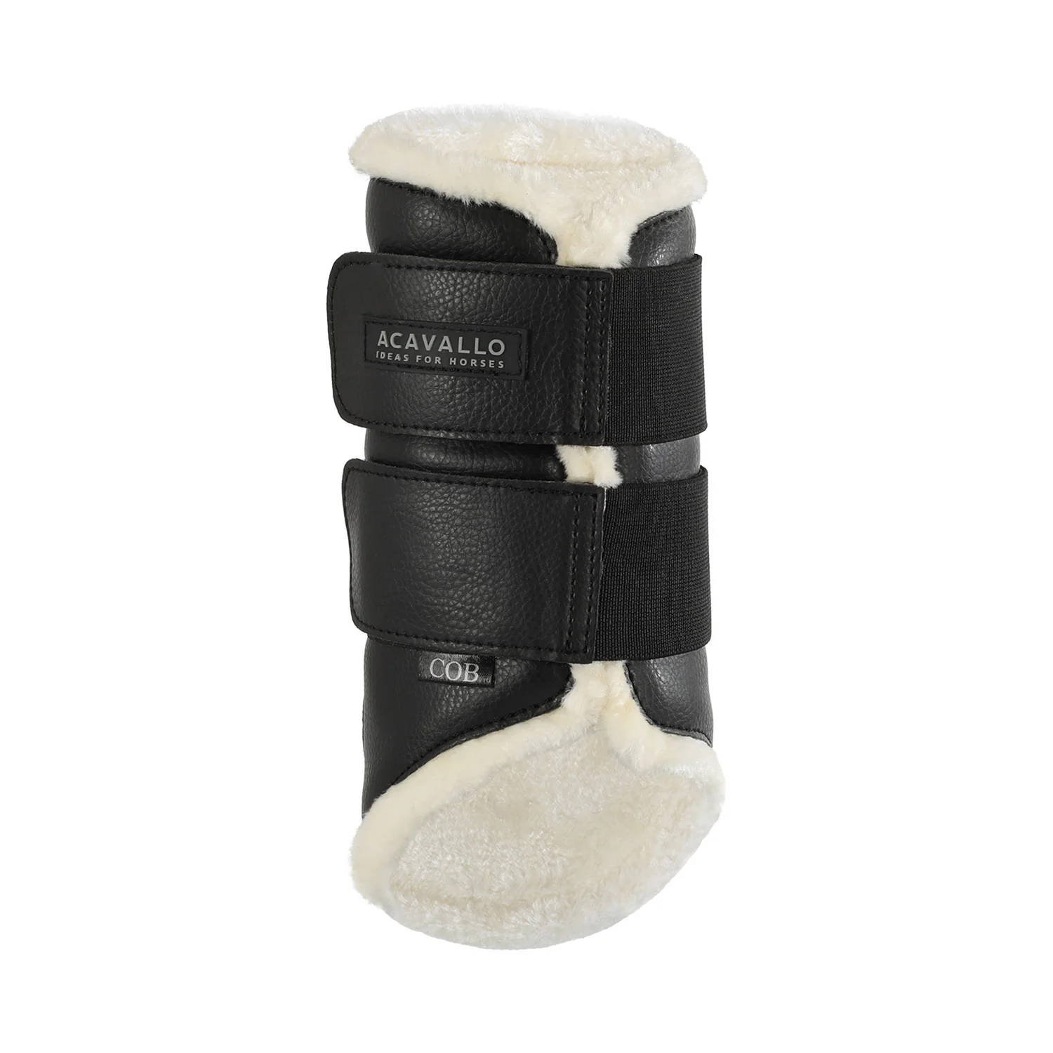 Acavallo Front Brushing Boots Faux Sheepskin & Hook-And-Loop Closure - Image 16