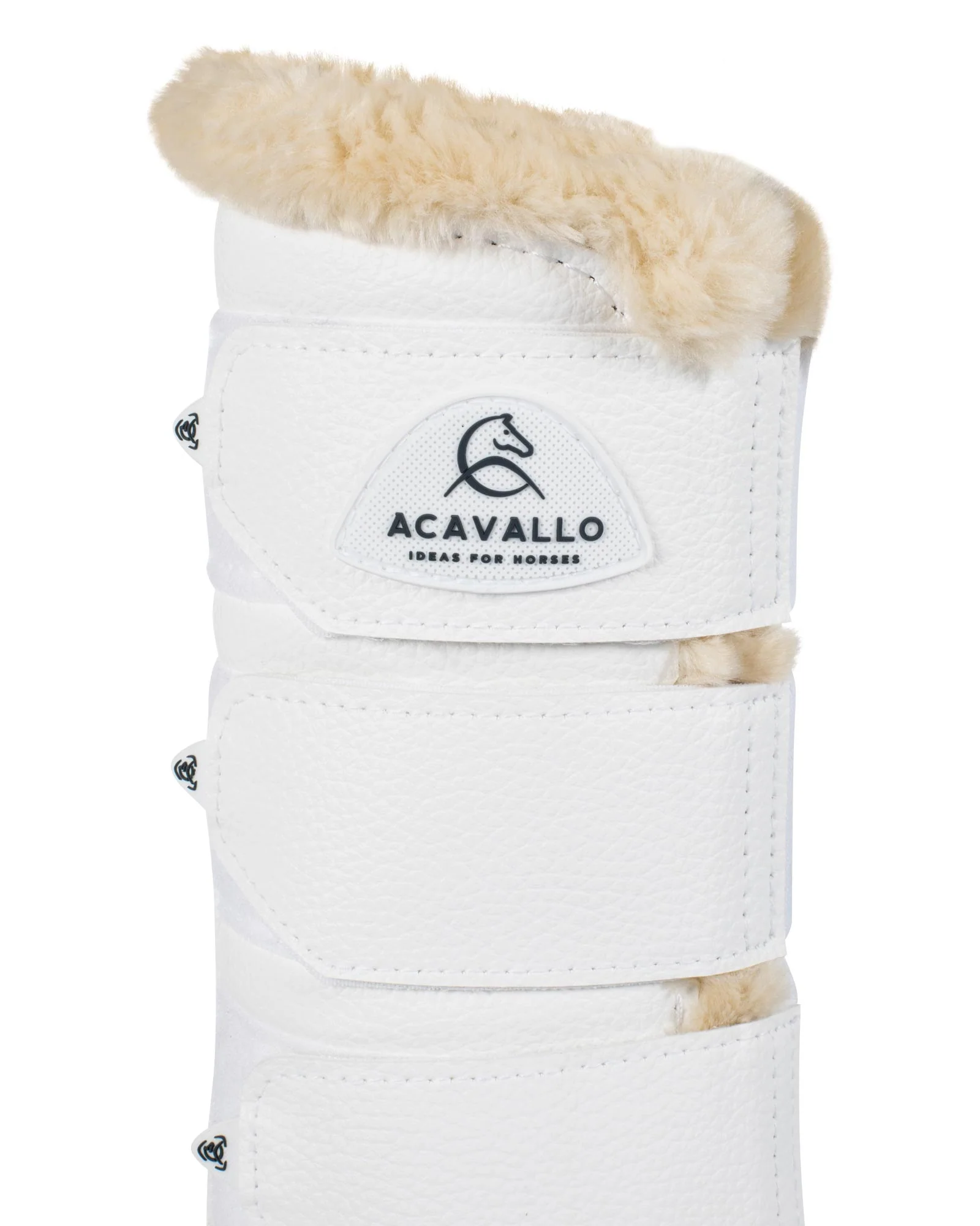 Acavallo Hind Brushing Boots Faux Leather & Faux Sheepskin - Image 14