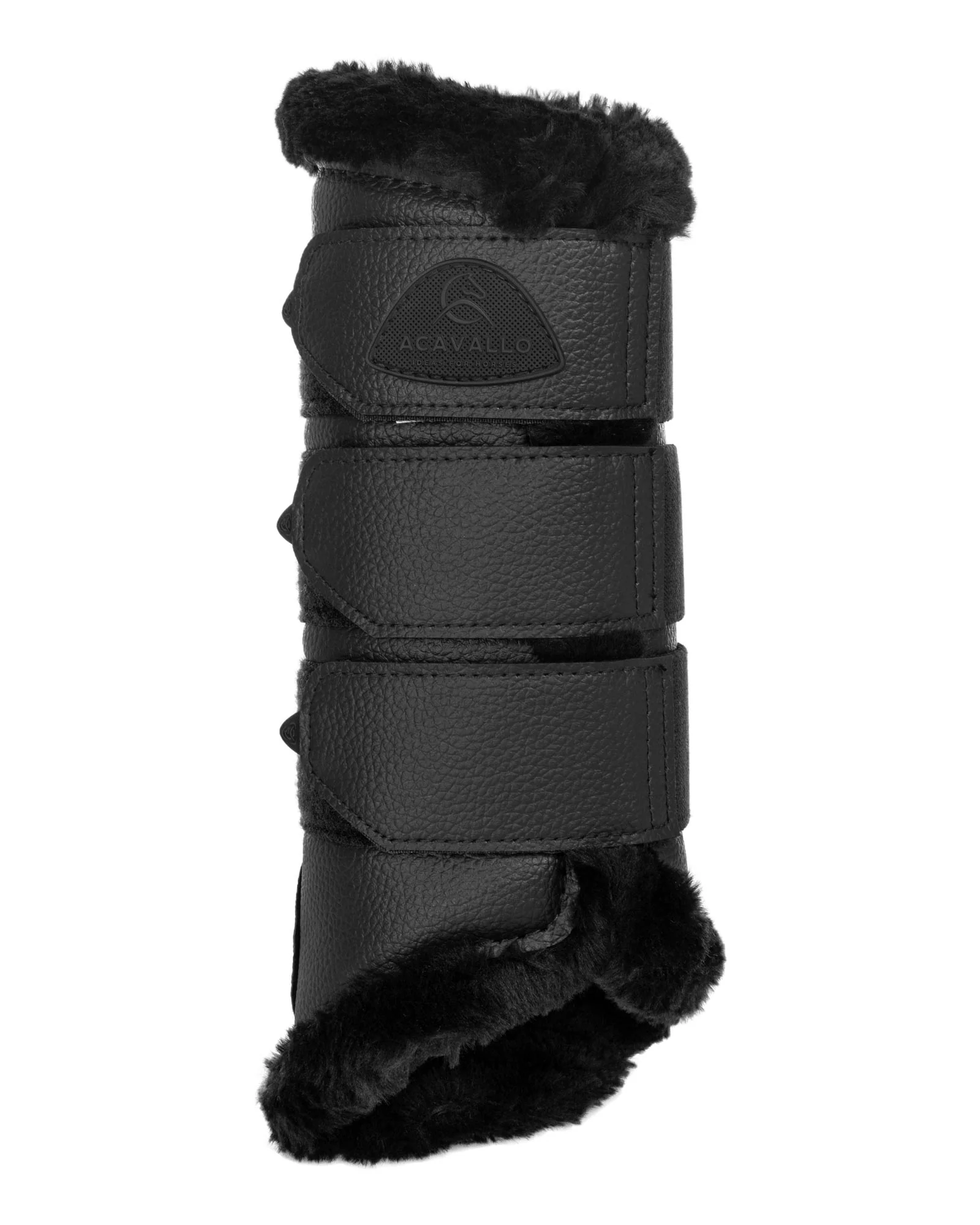 Acavallo Hind Brushing Boots Faux Leather & Faux Sheepskin - Image 16