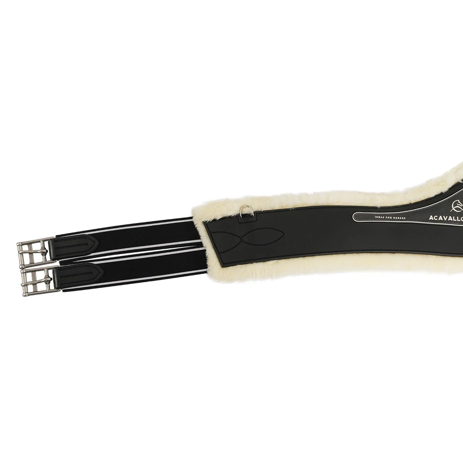 Acavallo Jumping Girth Classic Gel Pvc Detachable Faux Sheepskin - Image 12