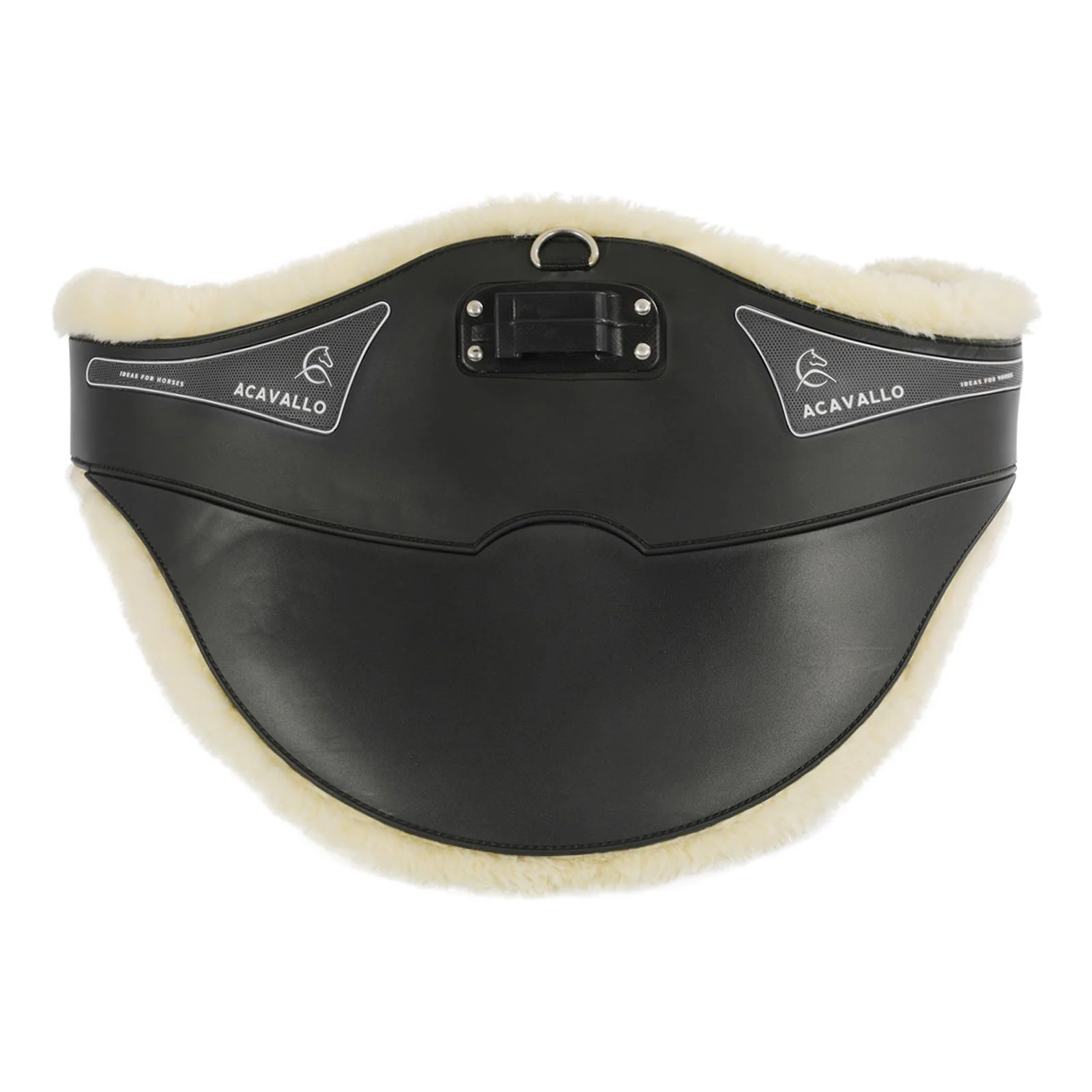 Acavallo Jumping Stud Guard Girth Classic Gel Pvc Detachable Faux Sheepskin - Image 10
