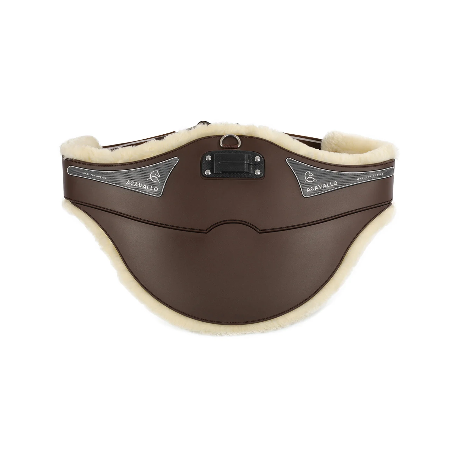 Acavallo Jumping Stud Guard Girth Classic Gel Pvc Detachable Faux Sheepskin - Image 4