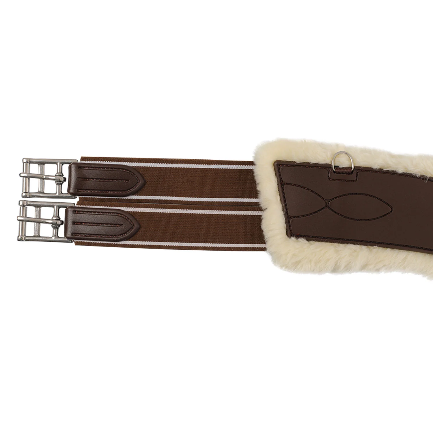 Acavallo Jumping Stud Guard Girth Classic Gel Pvc Detachable Faux Sheepskin - Image 5