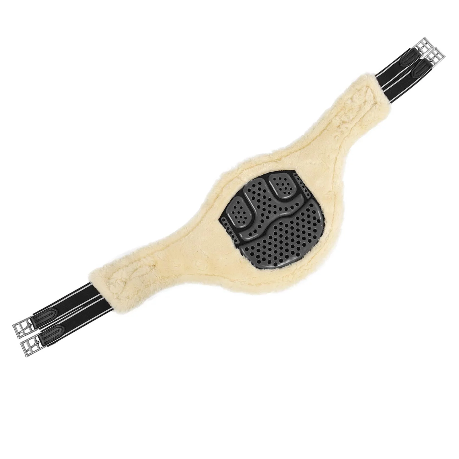 Acavallo Jumping Stud Guard Girth Classic Gel Pvc Detachable Faux Sheepskin - Image 8