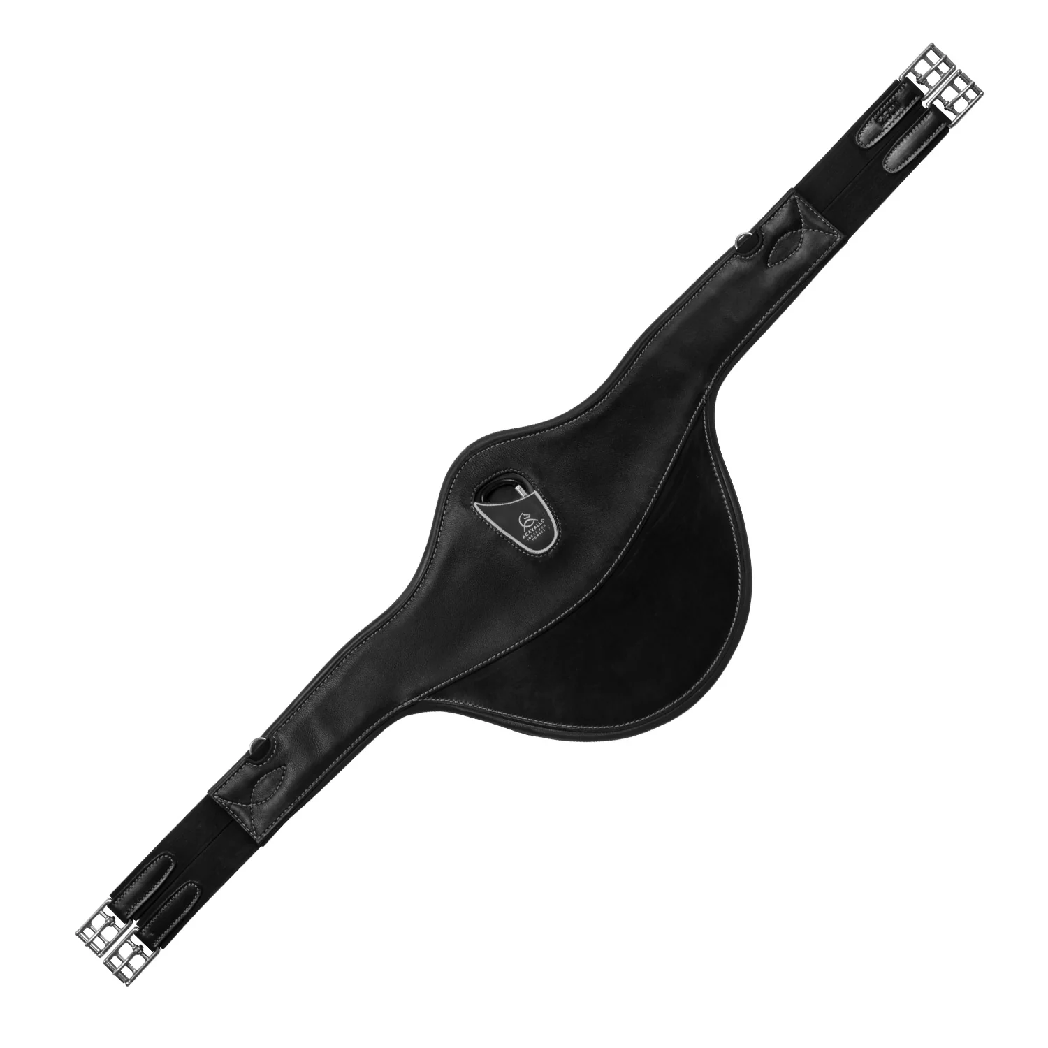 Acavallo Jumping Stud Guard Girth Leather & Gel