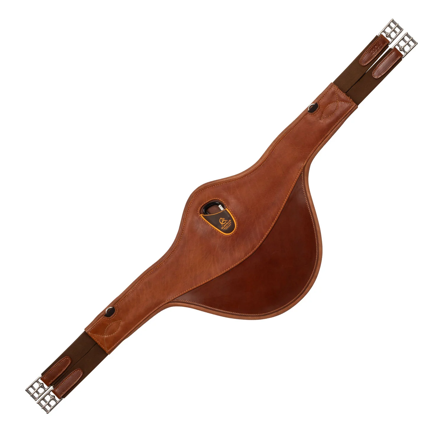 Acavallo Jumping Stud Guard Girth Leather & Gel - Image 11