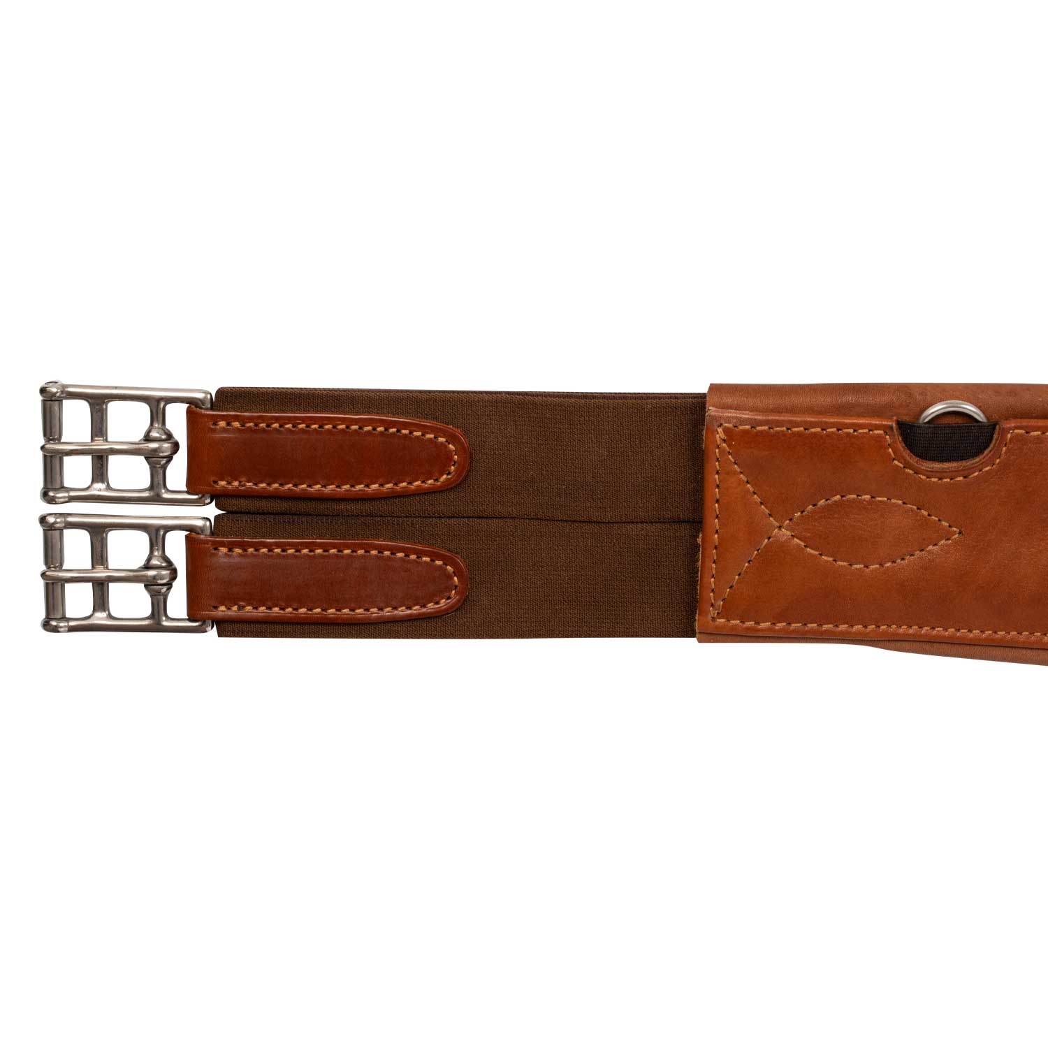 Acavallo Jumping Stud Guard Girth Leather & Gel - Image 14
