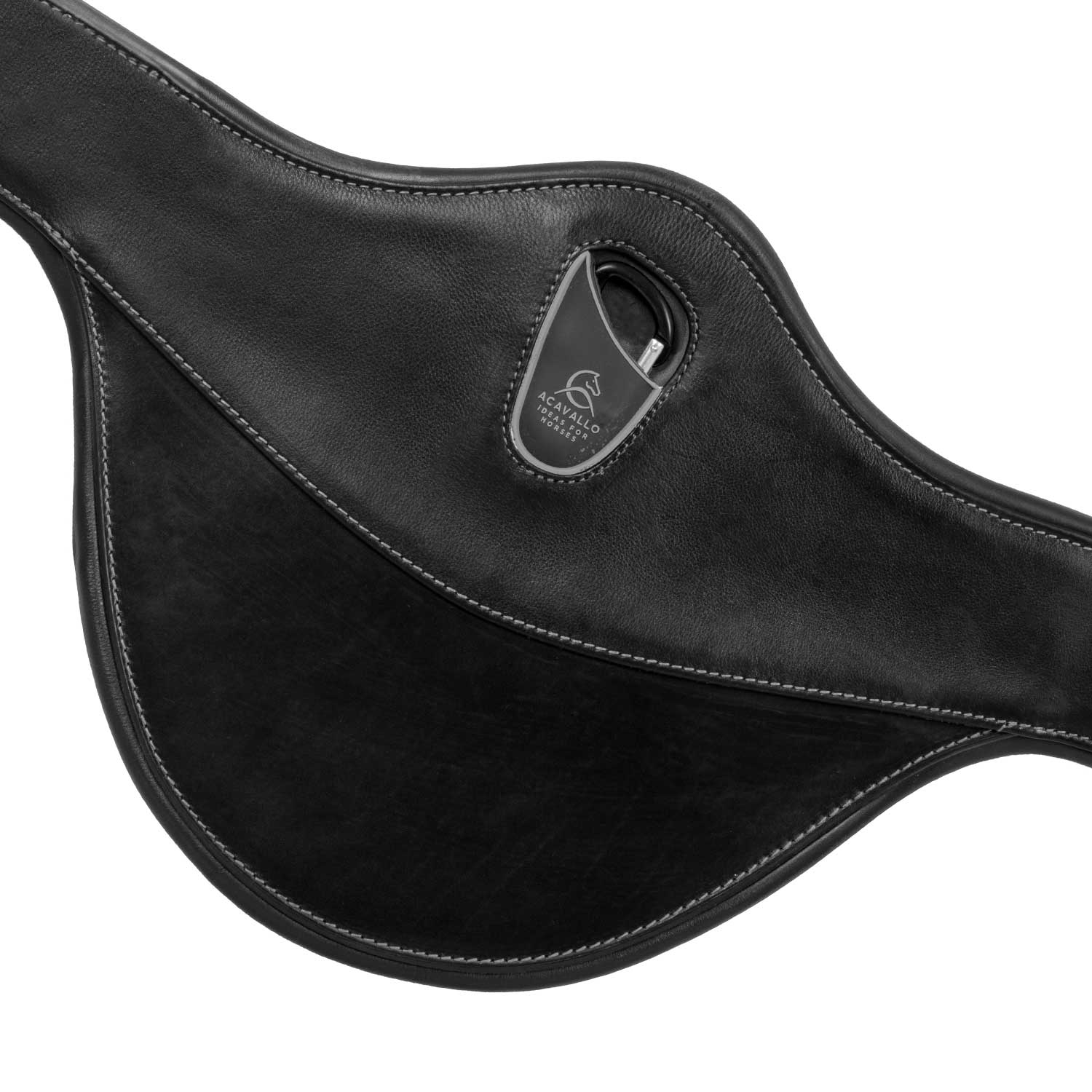 Acavallo Jumping Stud Guard Girth Leather & Gel - Image 3