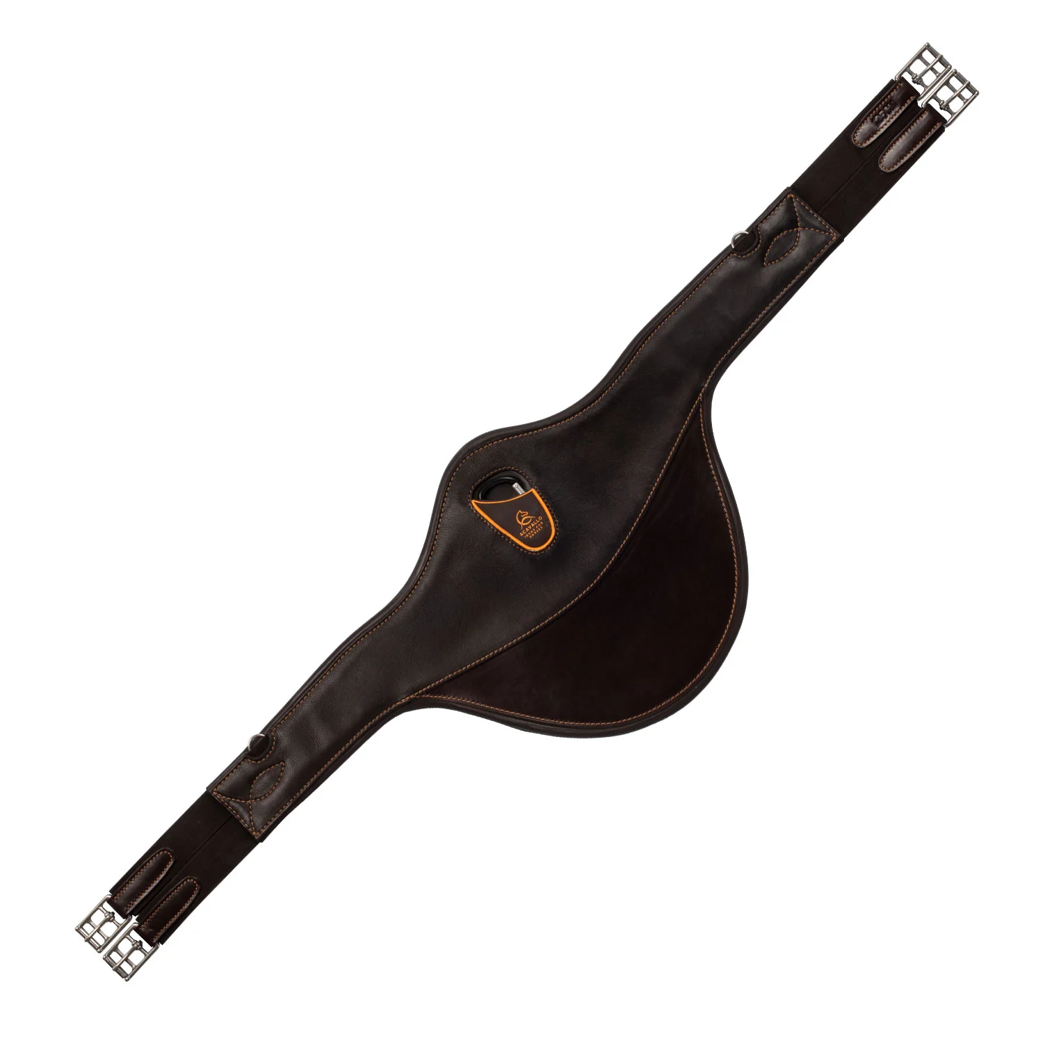 Acavallo Jumping Stud Guard Girth Leather & Gel - Image 6