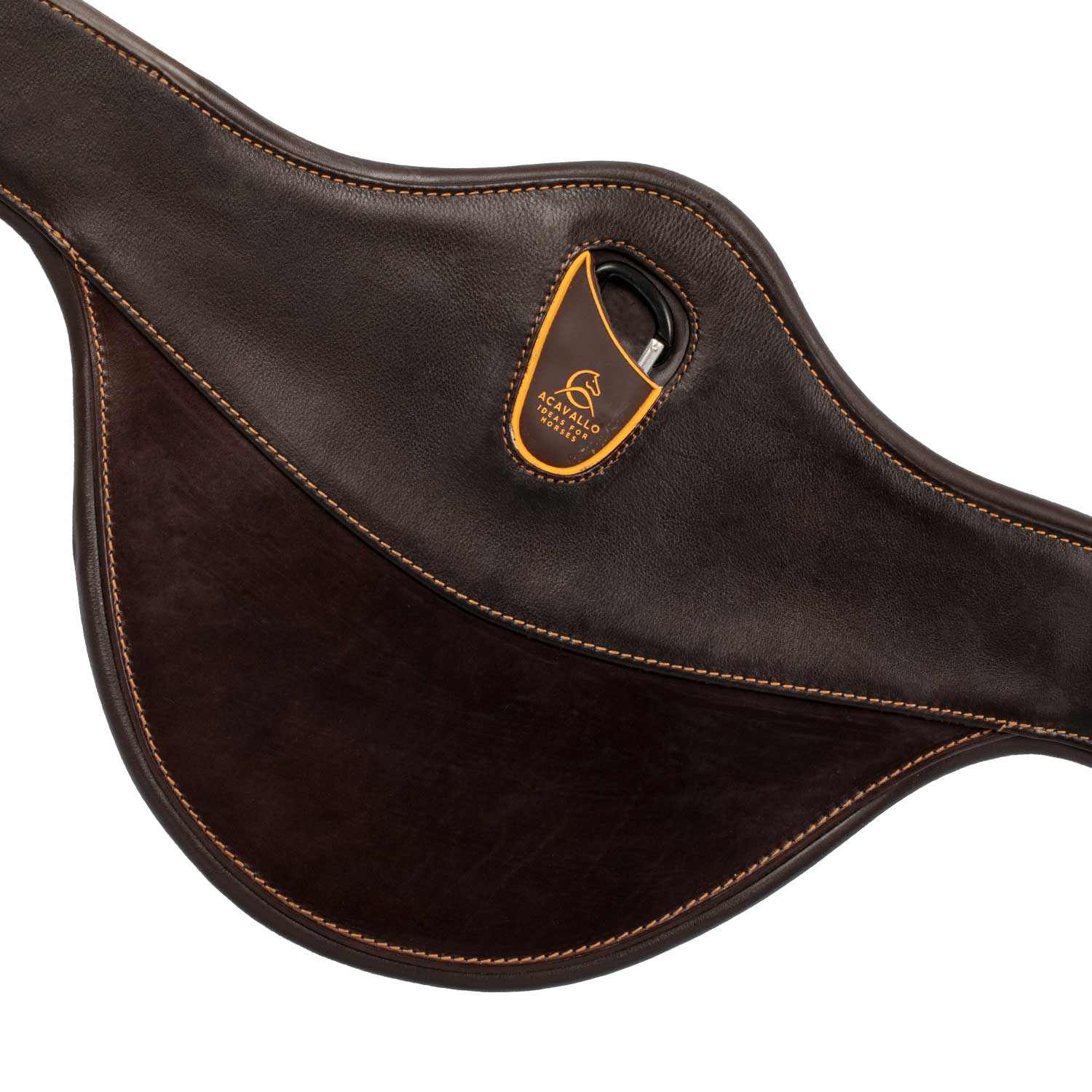 Acavallo Jumping Stud Guard Girth Leather & Gel - Image 8