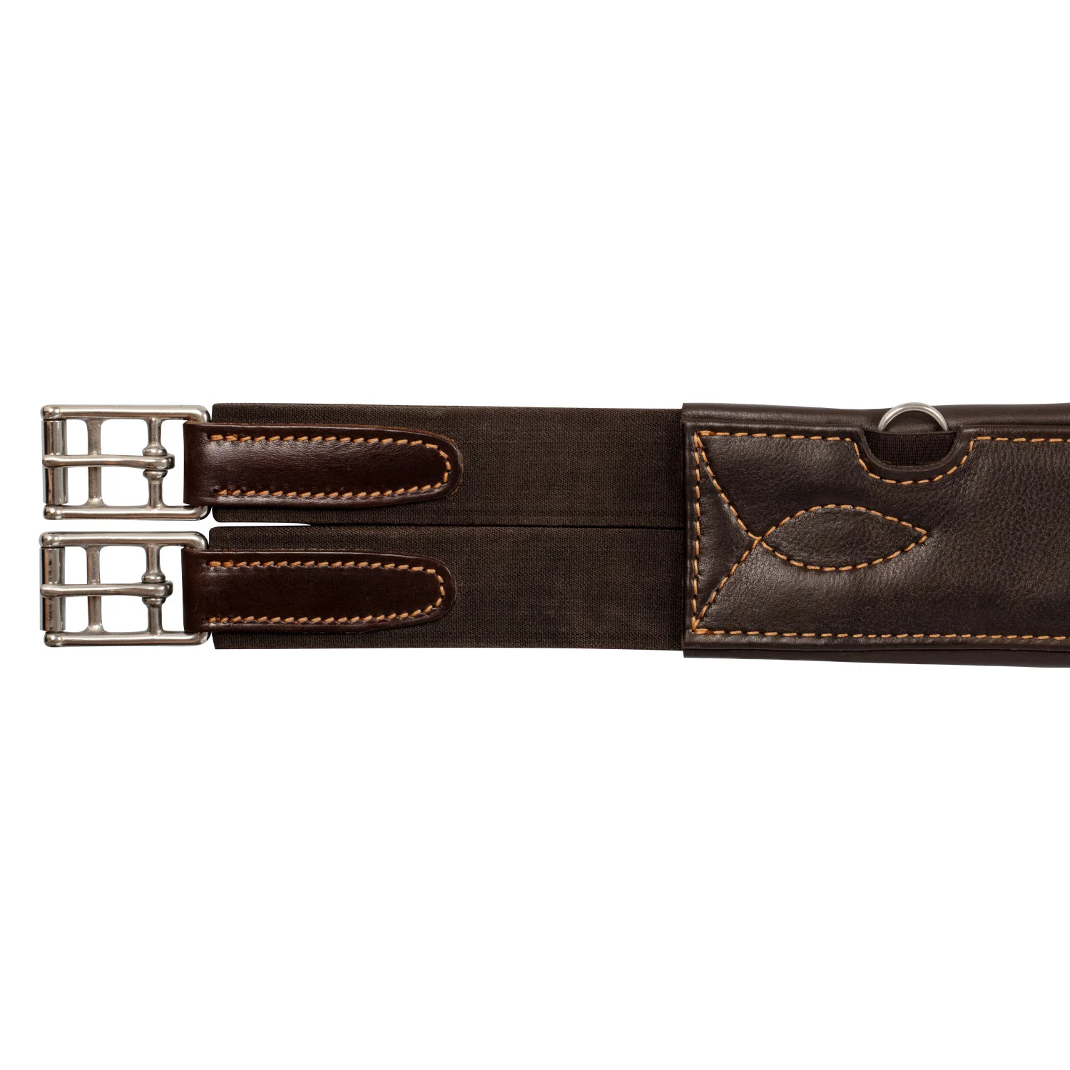 Acavallo Jumping Stud Guard Girth Leather & Gel - Image 9