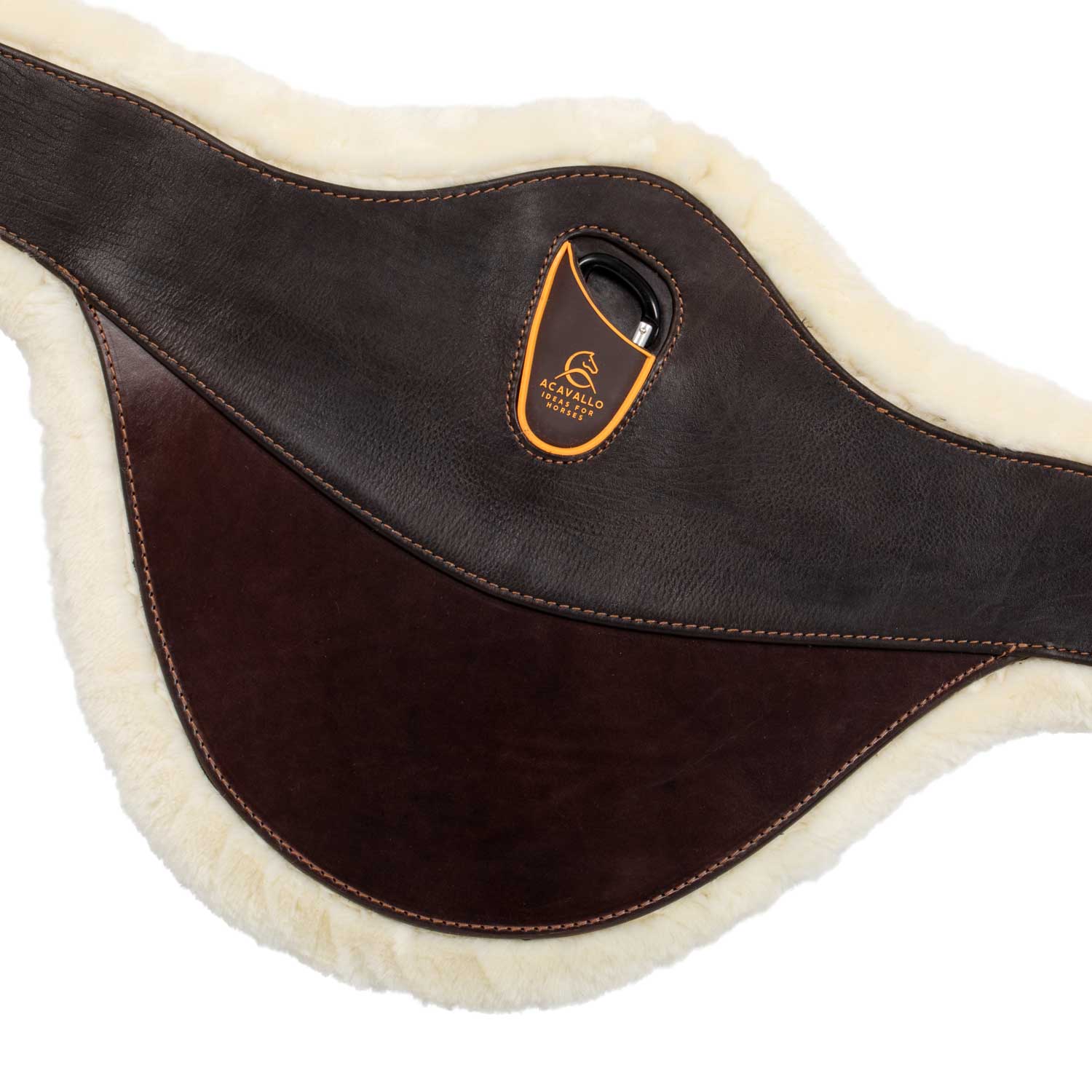 Acavallo Jumping Stud Guard Girth Removable Faux Sheepskin - Image 13