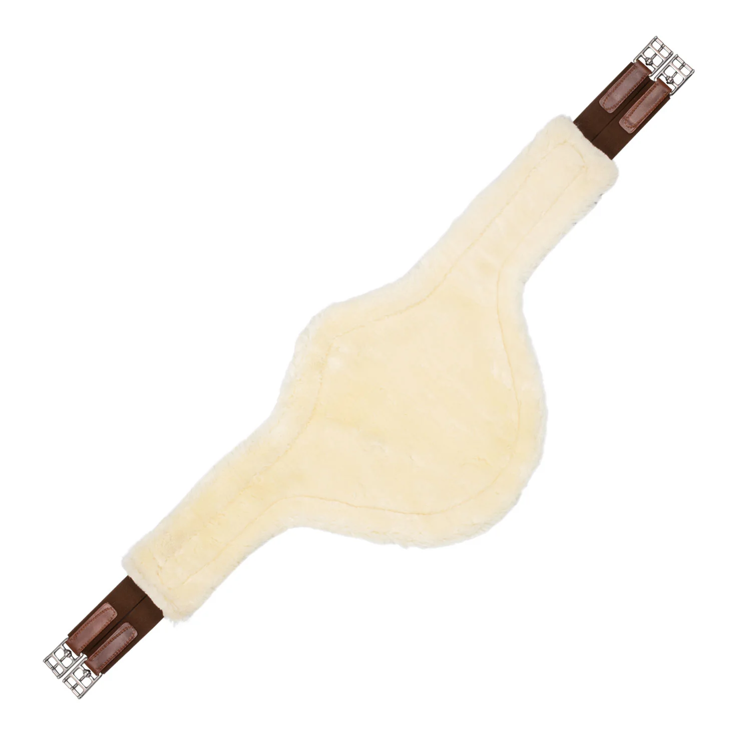 Acavallo Jumping Stud Guard Girth Removable Faux Sheepskin - Image 3