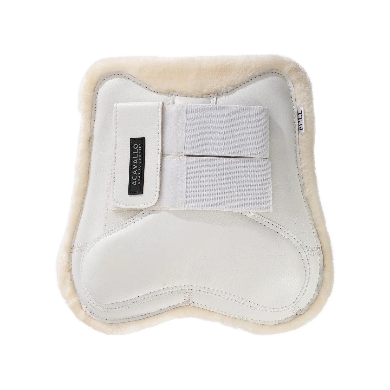 Acavallo Jumping Tendon Boots Faux Sheepskin & Hook-And-Loop Closure - Image 7