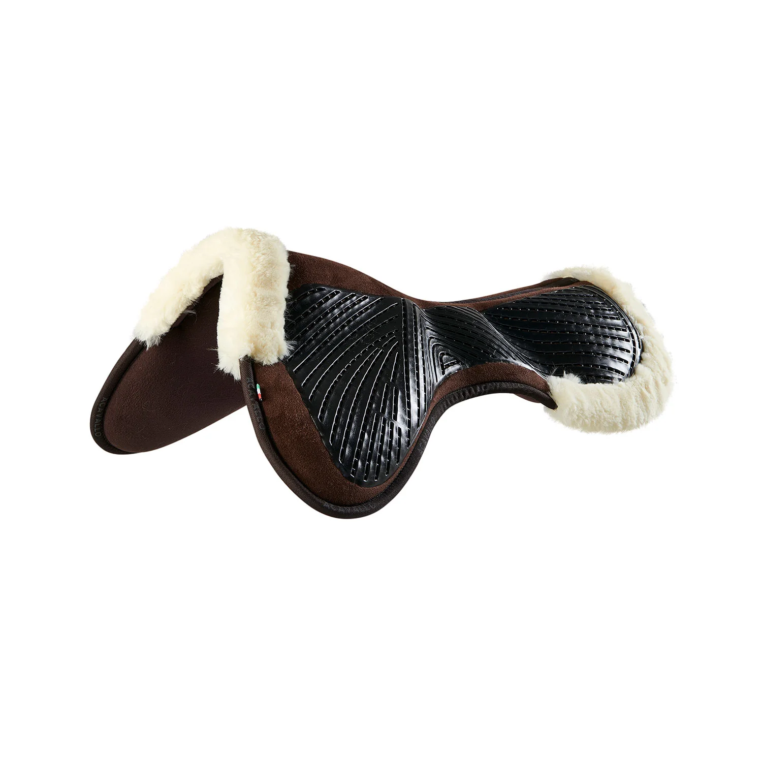 Acavallo Pad Mf-S Jccs-S Cw-Cs Suede Cut-Out Faux Sheepskin Gel Grip Flat