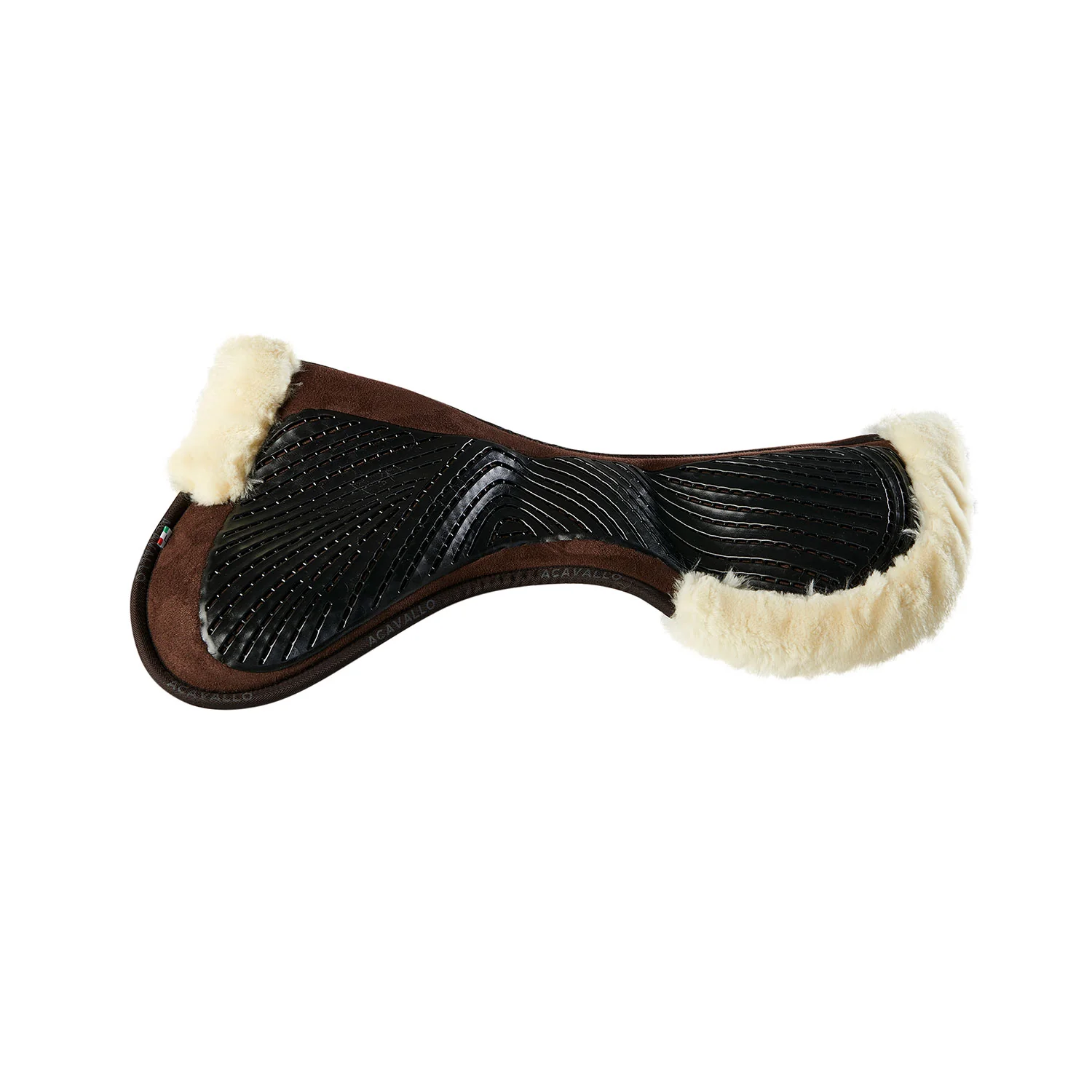 Acavallo Pad Mf-S Jccs-S Cw-Cs Suede Cut-Out Faux Sheepskin Gel Grip Flat - Image 2