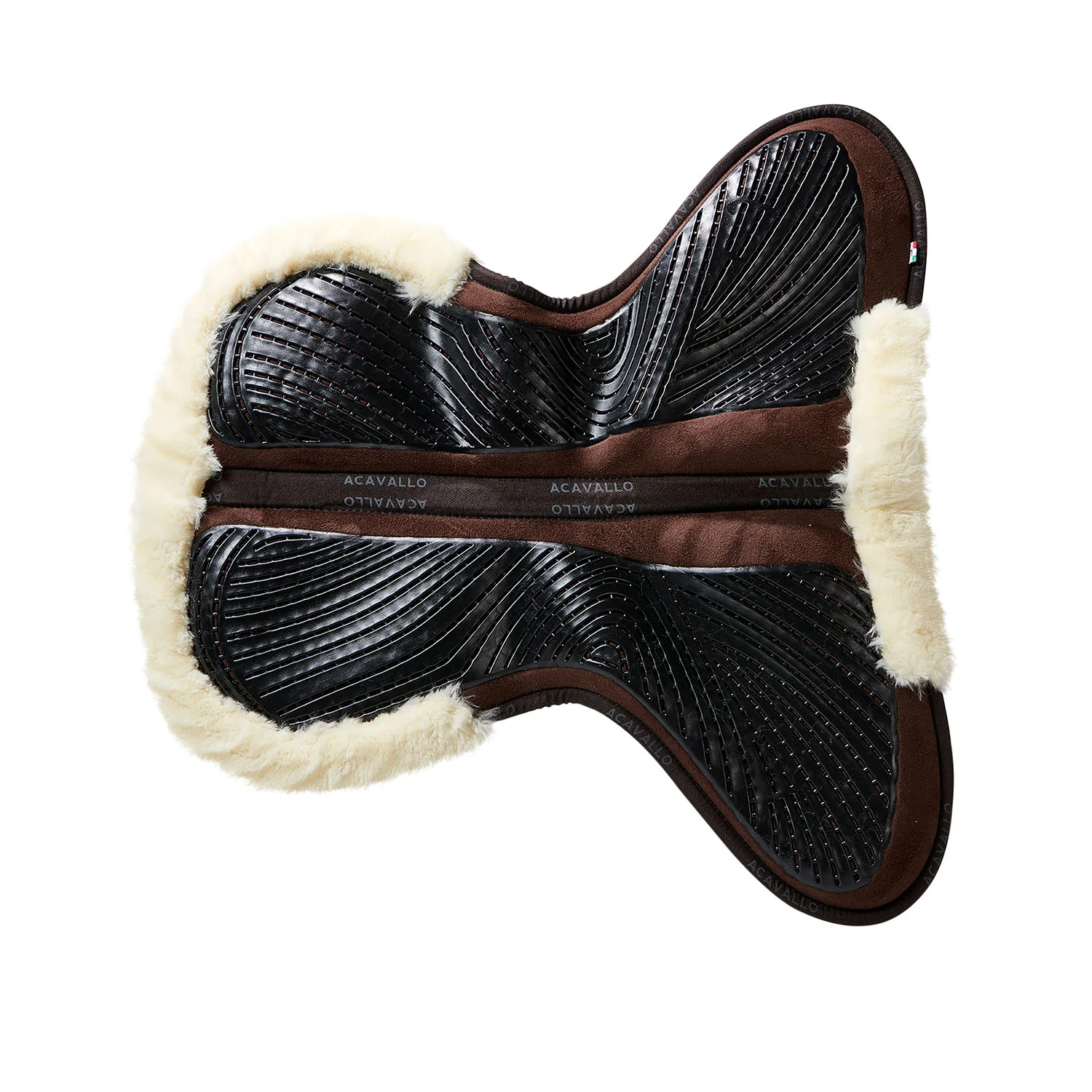 Acavallo Pad Mf-S Jccs-S Cw-Cs Suede Cut-Out Faux Sheepskin Gel Grip Flat - Image 3