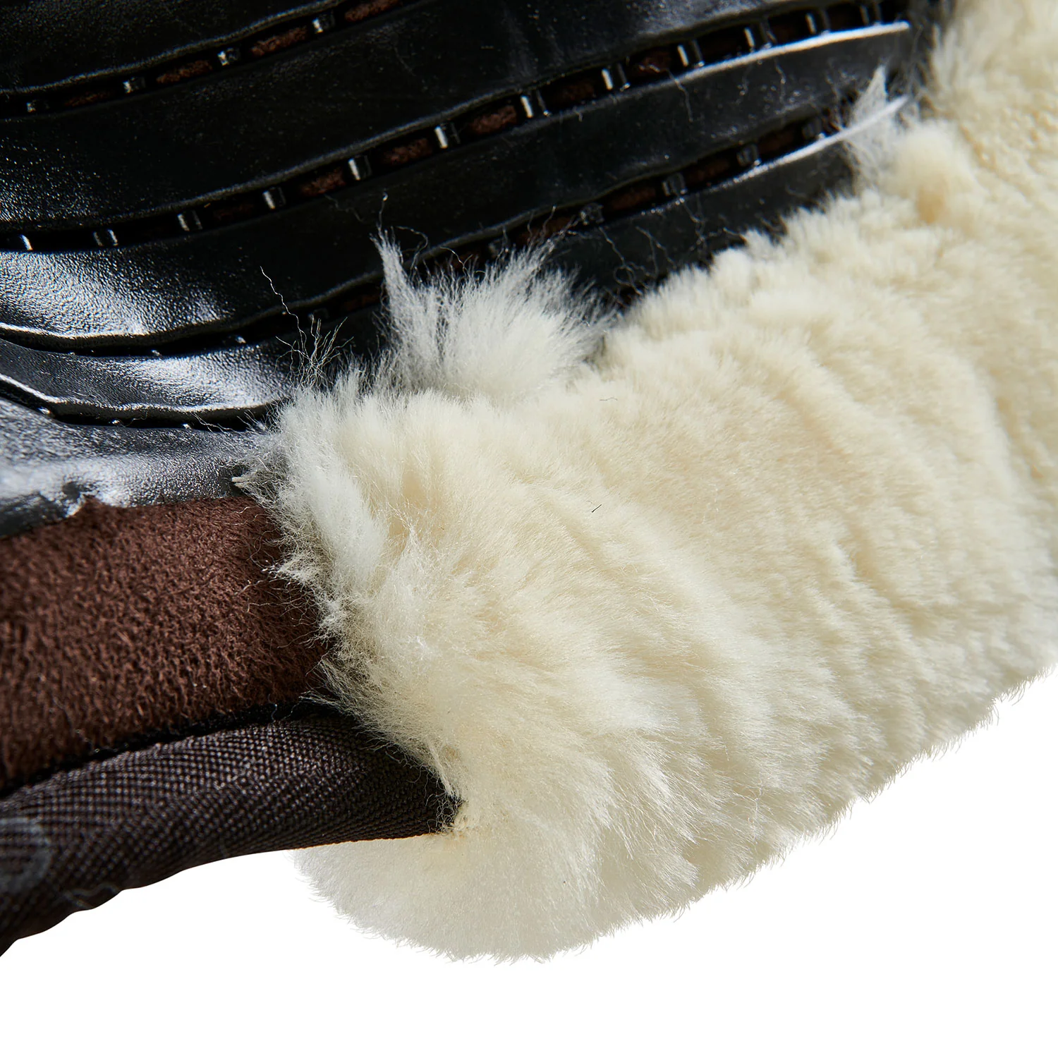 Acavallo Pad Mf-S Jccs-S Cw-Cs Suede Cut-Out Faux Sheepskin Gel Grip Flat - Image 4