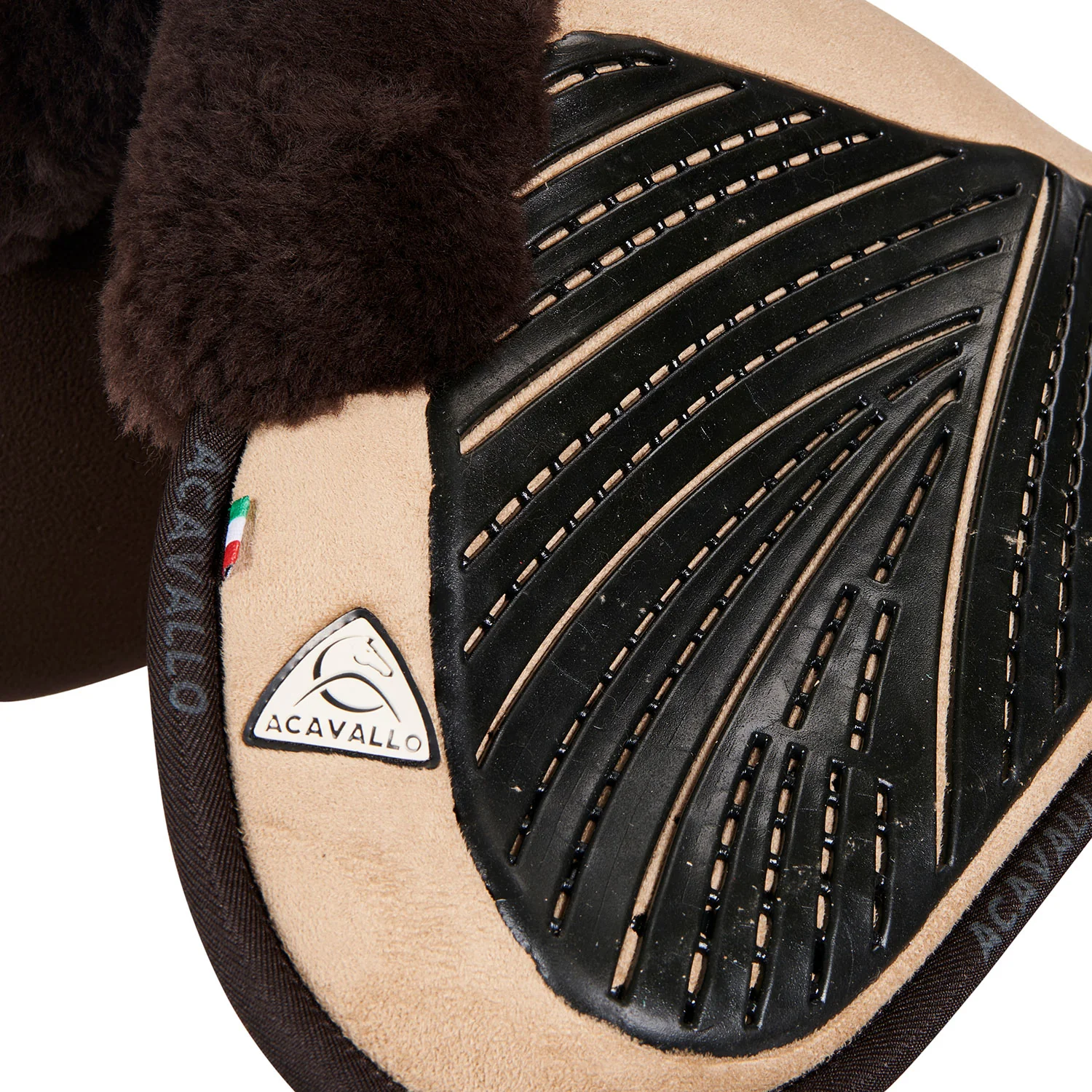 Acavallo Pad Mf-S Jccs-S Cw-Cs Suede Cut-Out Sheepskin Gel Grip Flat - Image 19