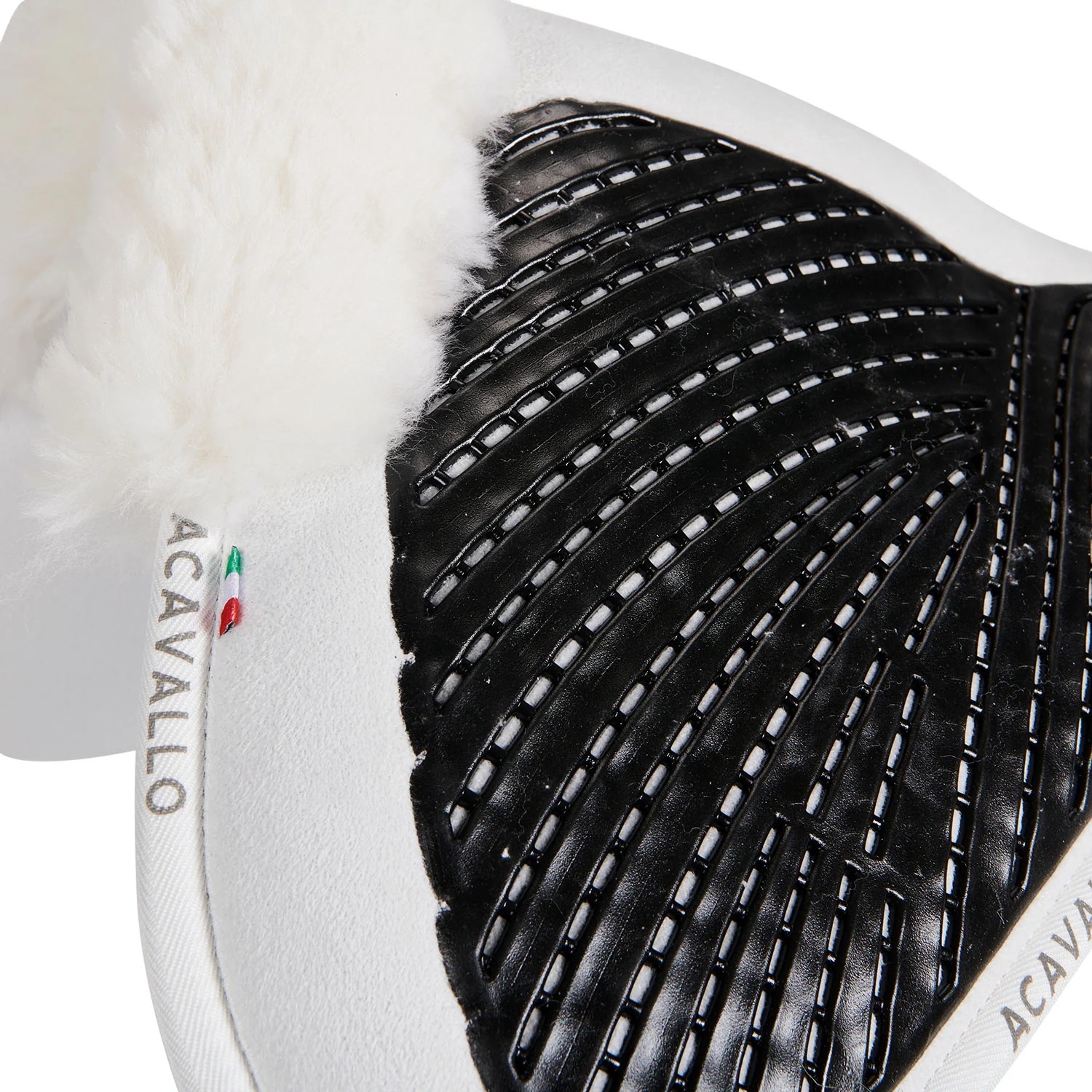 Acavallo Pad Mf-S Jccs-S Cw-Cs Suede Cut-Out Sheepskin Gel Grip Flat - Image 3