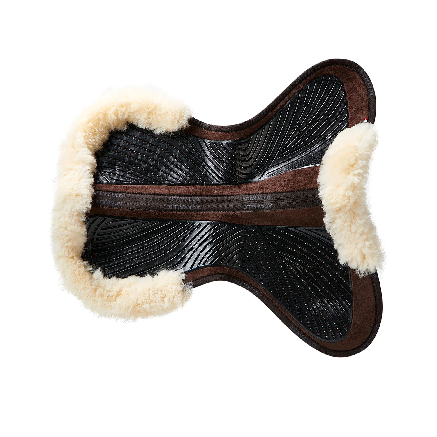 Acavallo Pad SP JCCS CW-CS Suede Cut-Out Sheepskin Twin Sided Gel Flat - Image 3