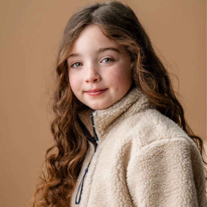 Alessandro Albanese Children's Lori Zip Through Borg Fleece - Image 4