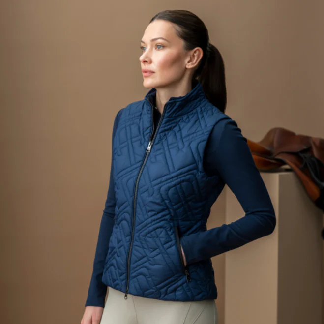 Alessandro Albanese Neve Monogram Quilted Gilet - Image 12