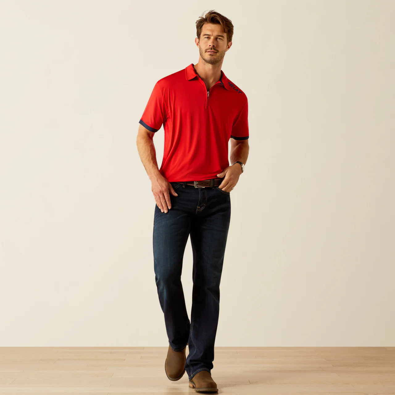 Ariat Men's Bandera 1/4 Zip Polo - Image 6