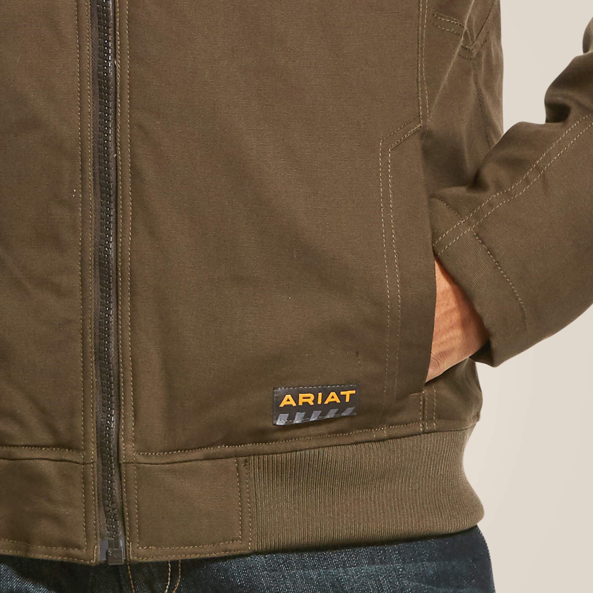 Ariat Men's Rebar DuraCanvas Jacket - Wren - Image 5