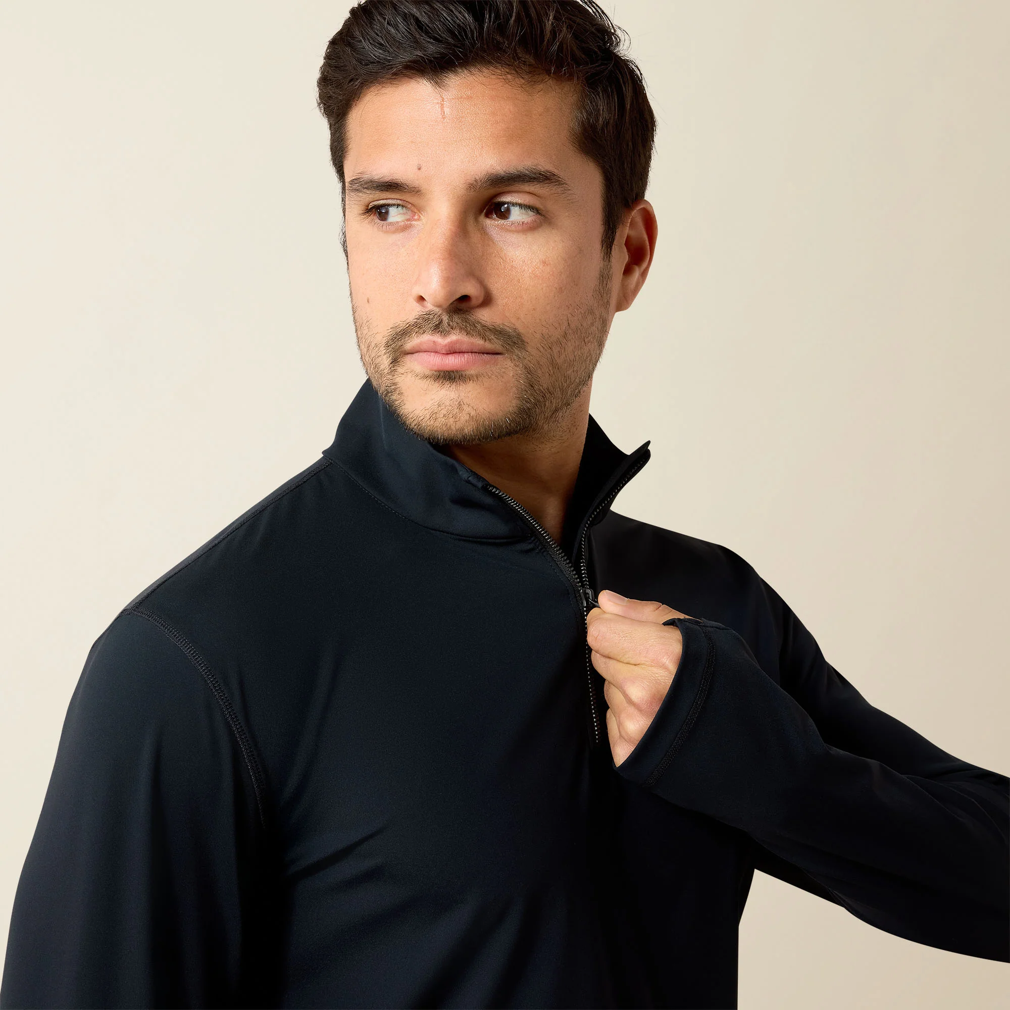 Ariat Men's SolVeil 1/4 Zip Baselayer - Image 3