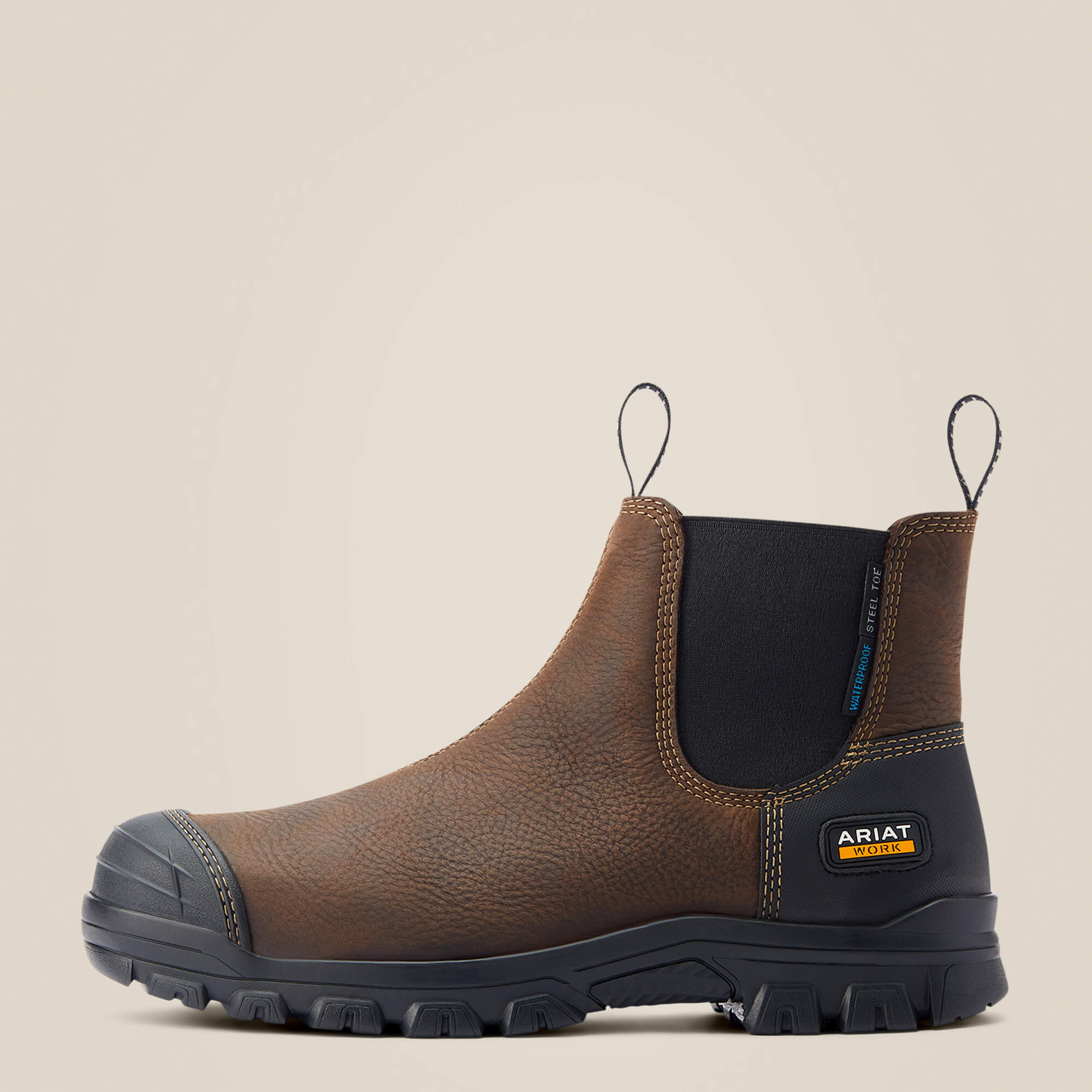 Ariat Men's Treadfast Chelsea Waterproof Steel Toe Work Boot - Image 4