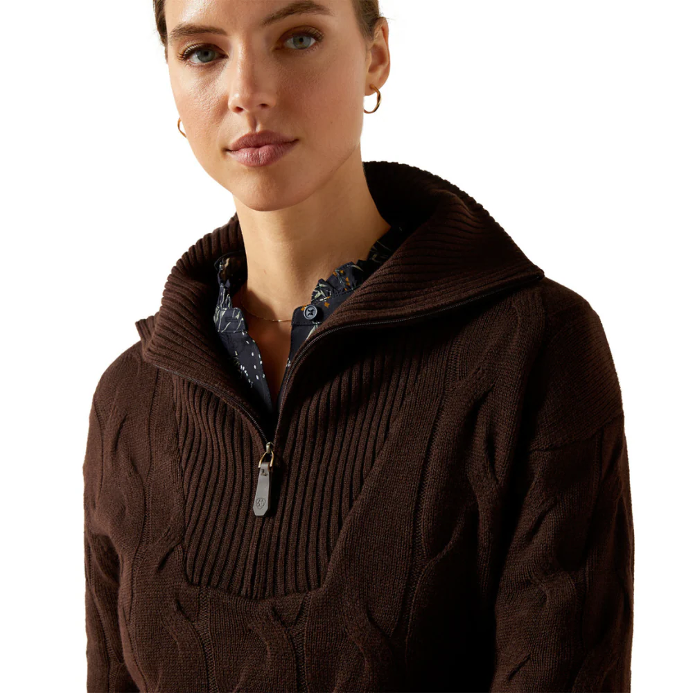 Ariat Women's Alamere 1/2 Zip Sweater - Image 2