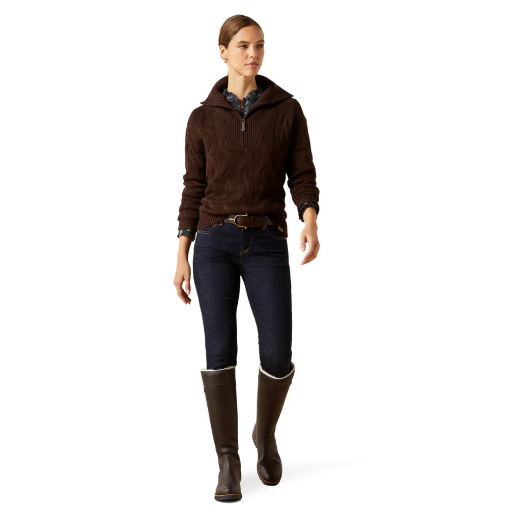 Ariat Women's Alamere 1/2 Zip Sweater - Image 5
