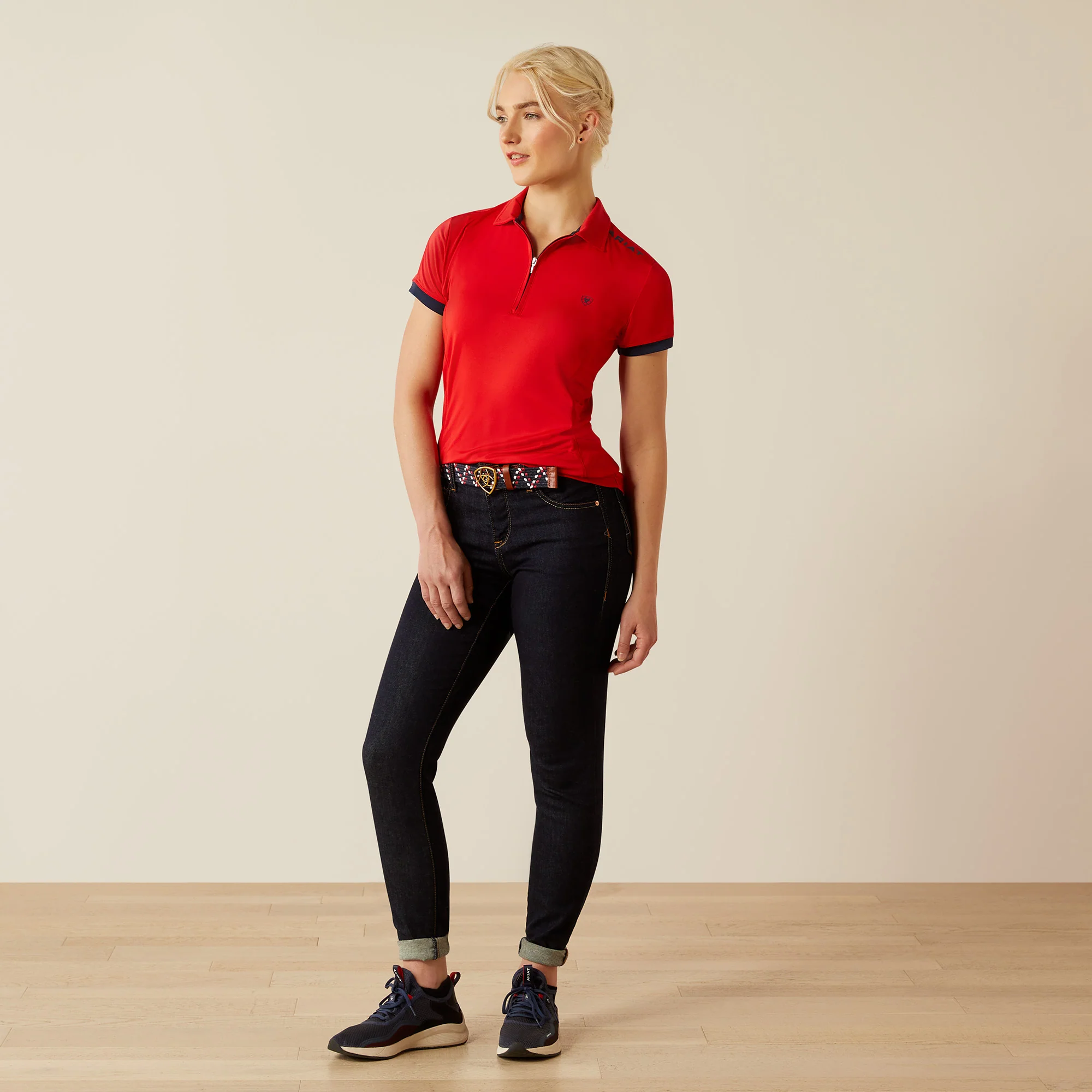 Ariat Women's Bandera Team 1/4 Zip Polo - Image 9