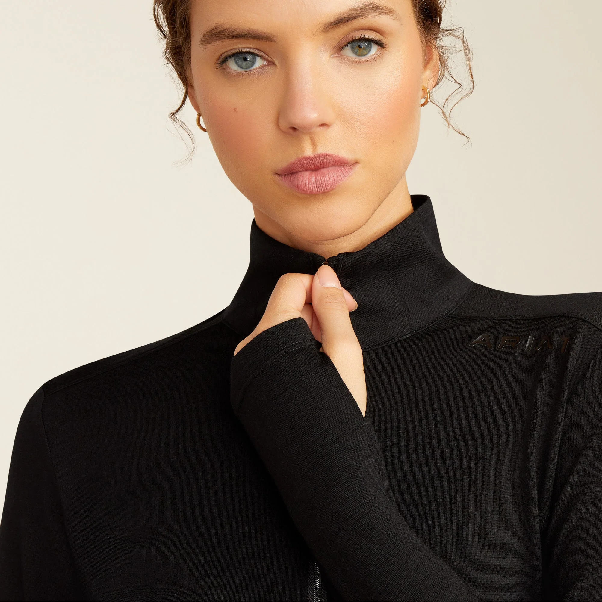 Ariat Women's Cheviot 1/4 Zip Long Sleeve Baselayer - Image 4