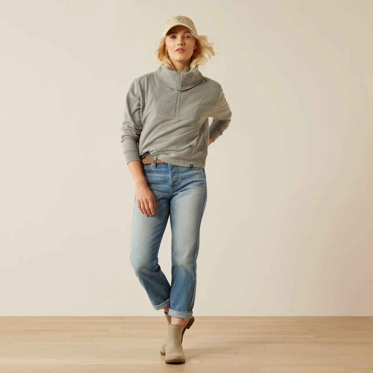 Ariat Women's Fern 1/2 Zip Sweatshirt - Image 2
