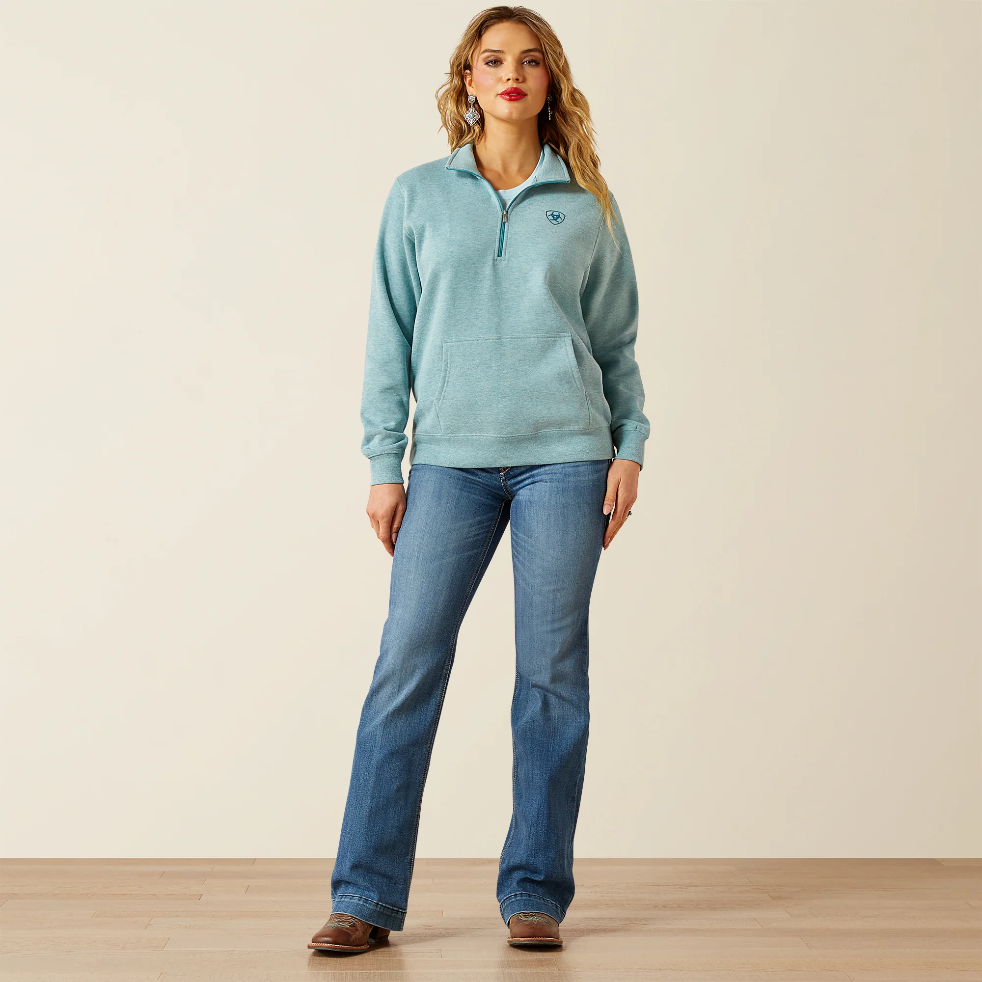 Ariat Women's Foundation 1/2 Zip Sweatshirt - Image 11