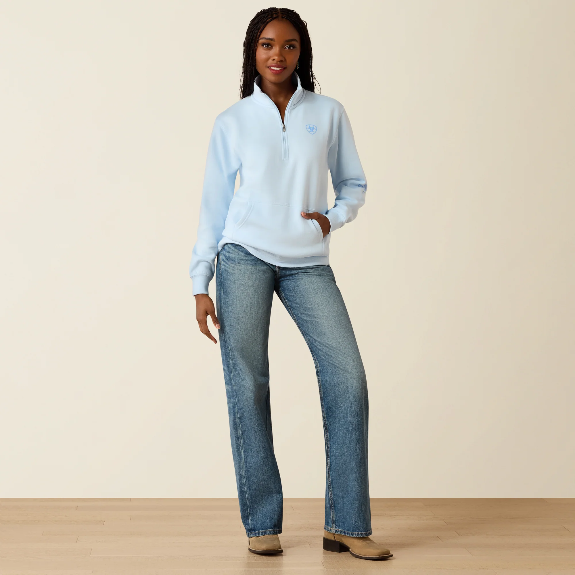 Ariat Women's Foundation 1/2 Zip Sweatshirt - Image 4