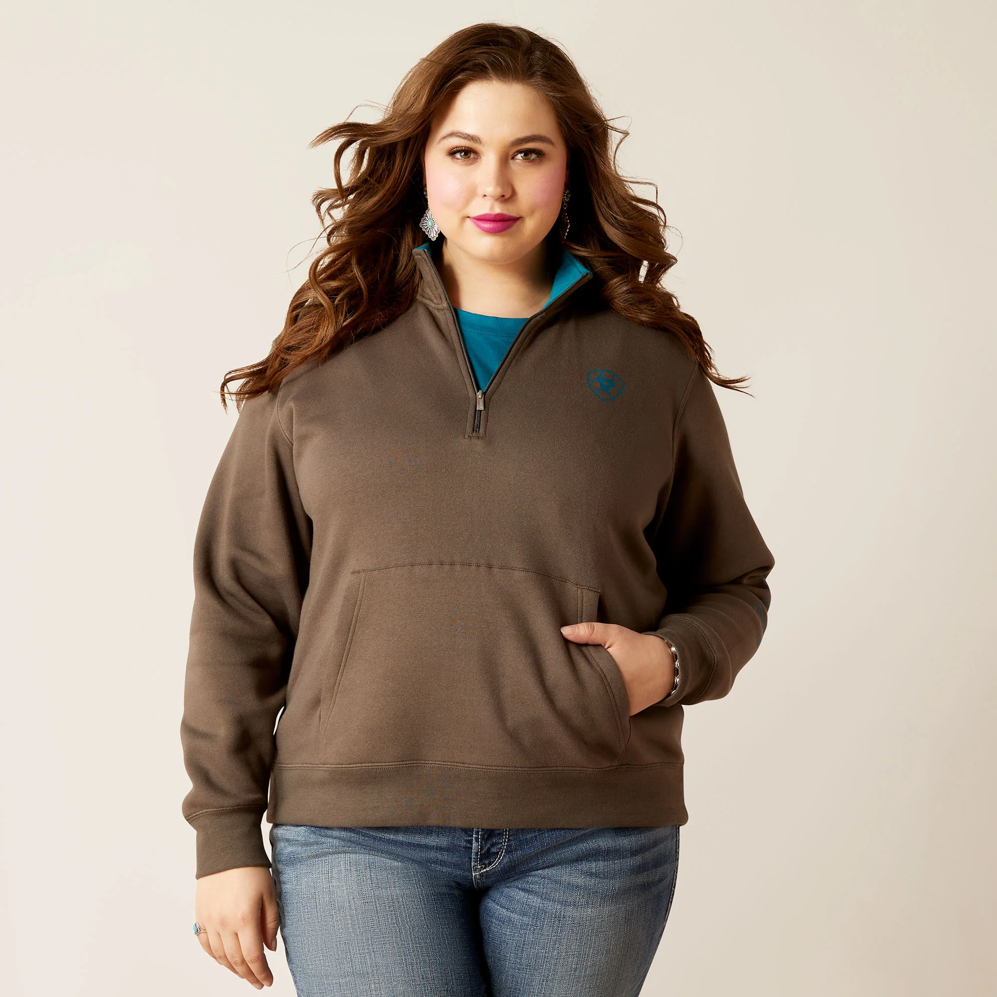 Ariat Women's Foundation 1/2 Zip Sweatshirt - Image 5