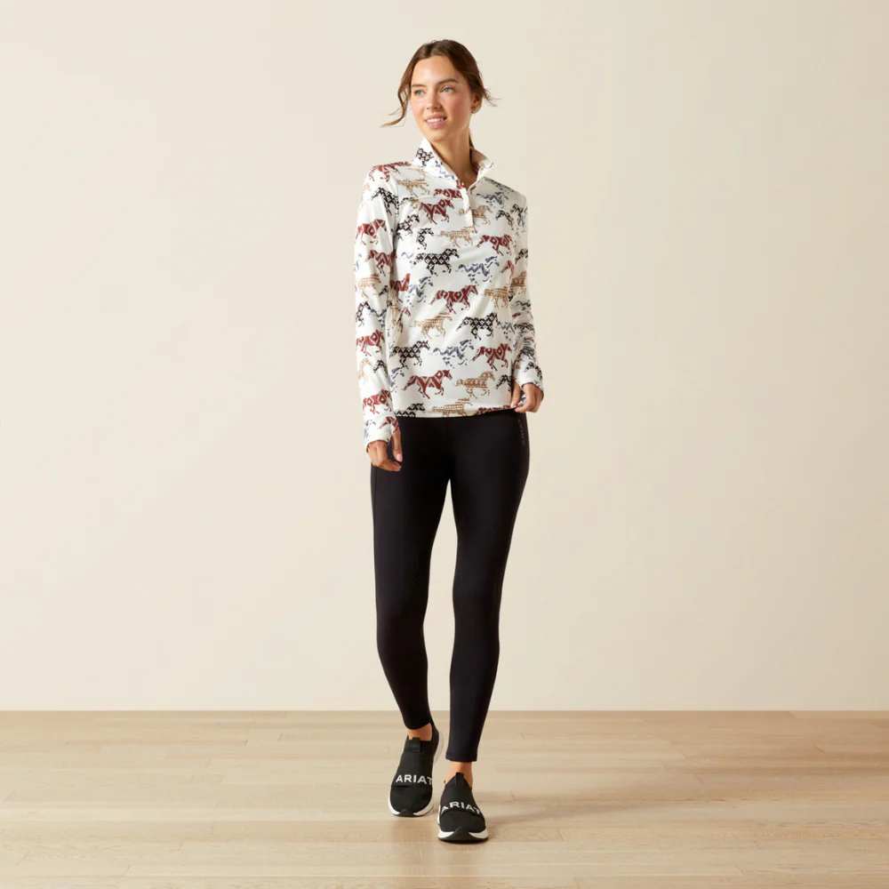 Ariat Women's Lowell 3.0 1/4 Zip Baselayer - Image 6