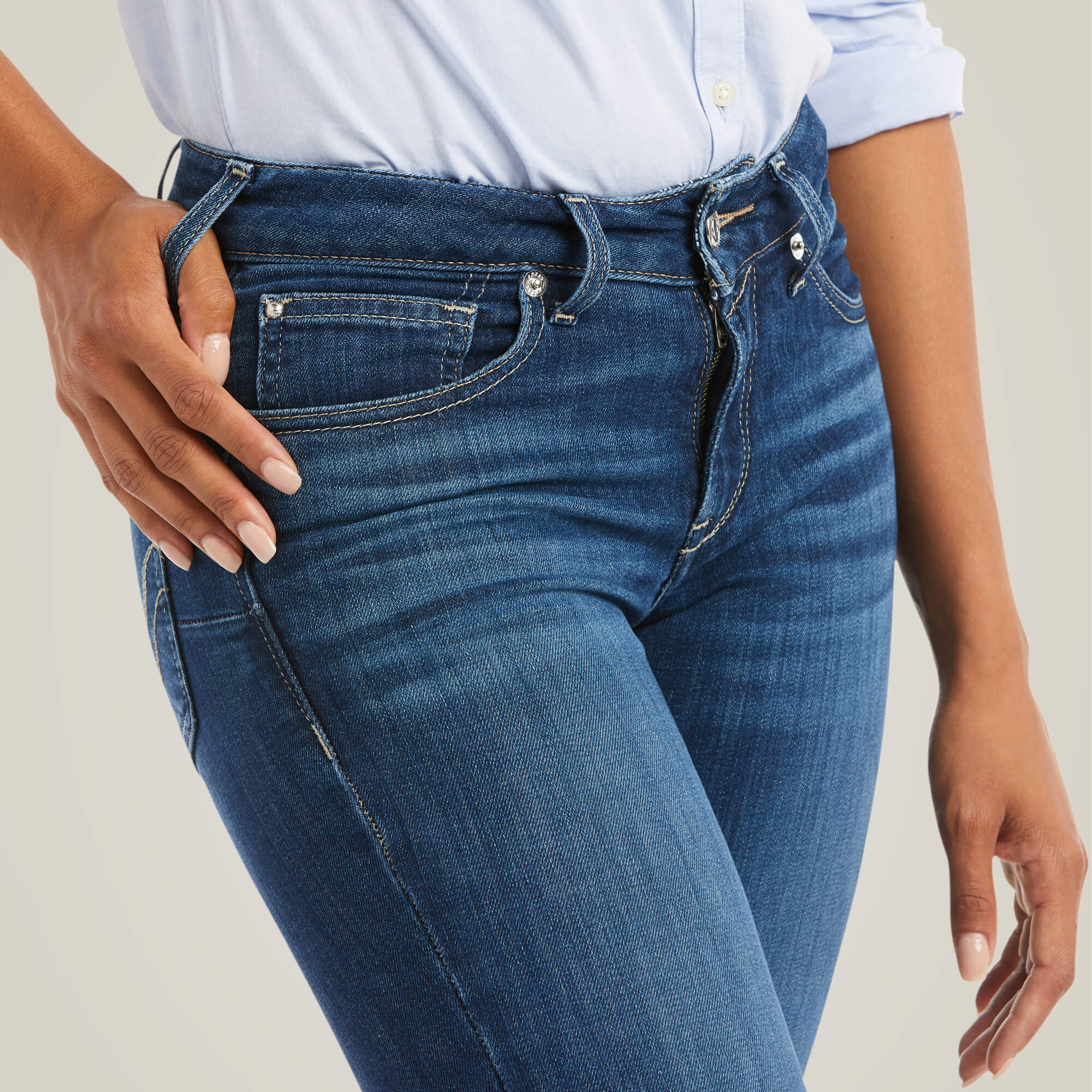 Ariat Women's REAL Perfect Rise Abby Straight Jean - Image 8