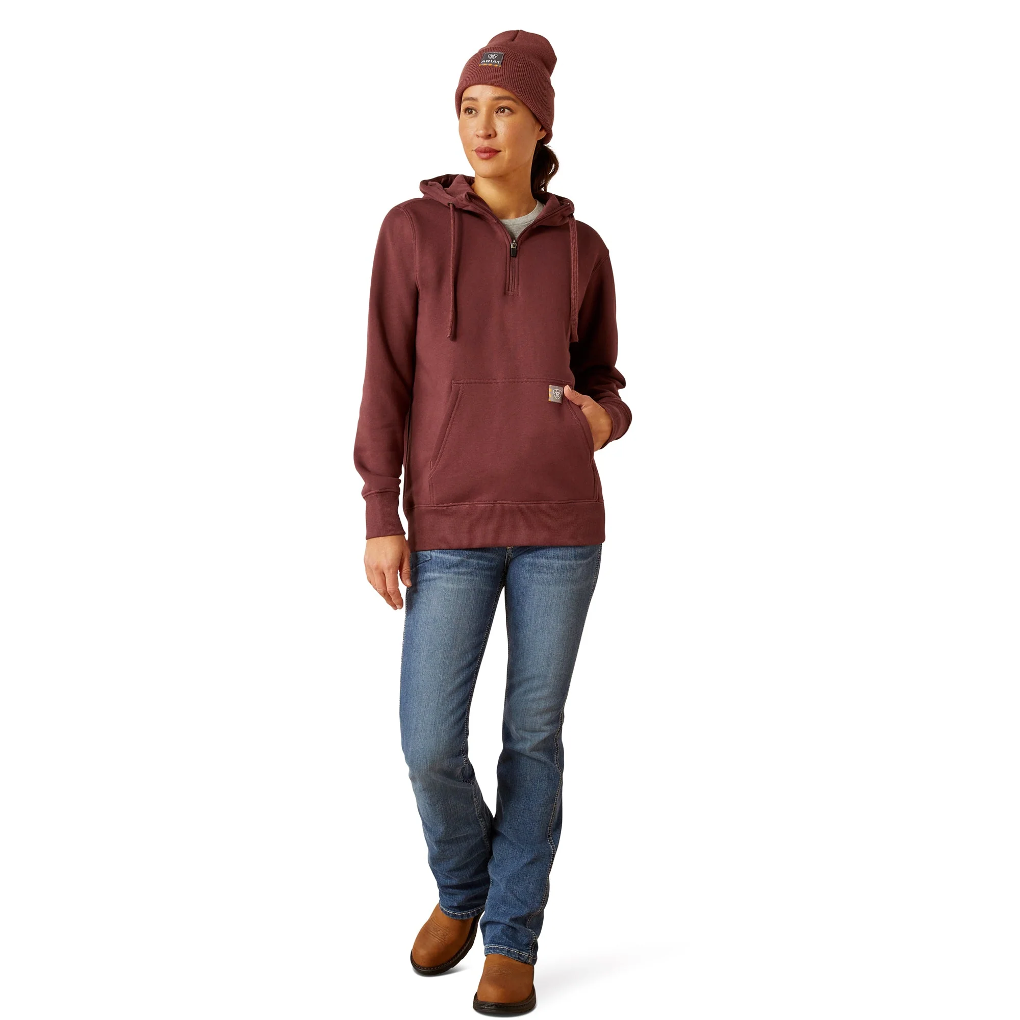 Ariat Women's Rebar Skill Set 1/2 Zip Hoodie - Image 26