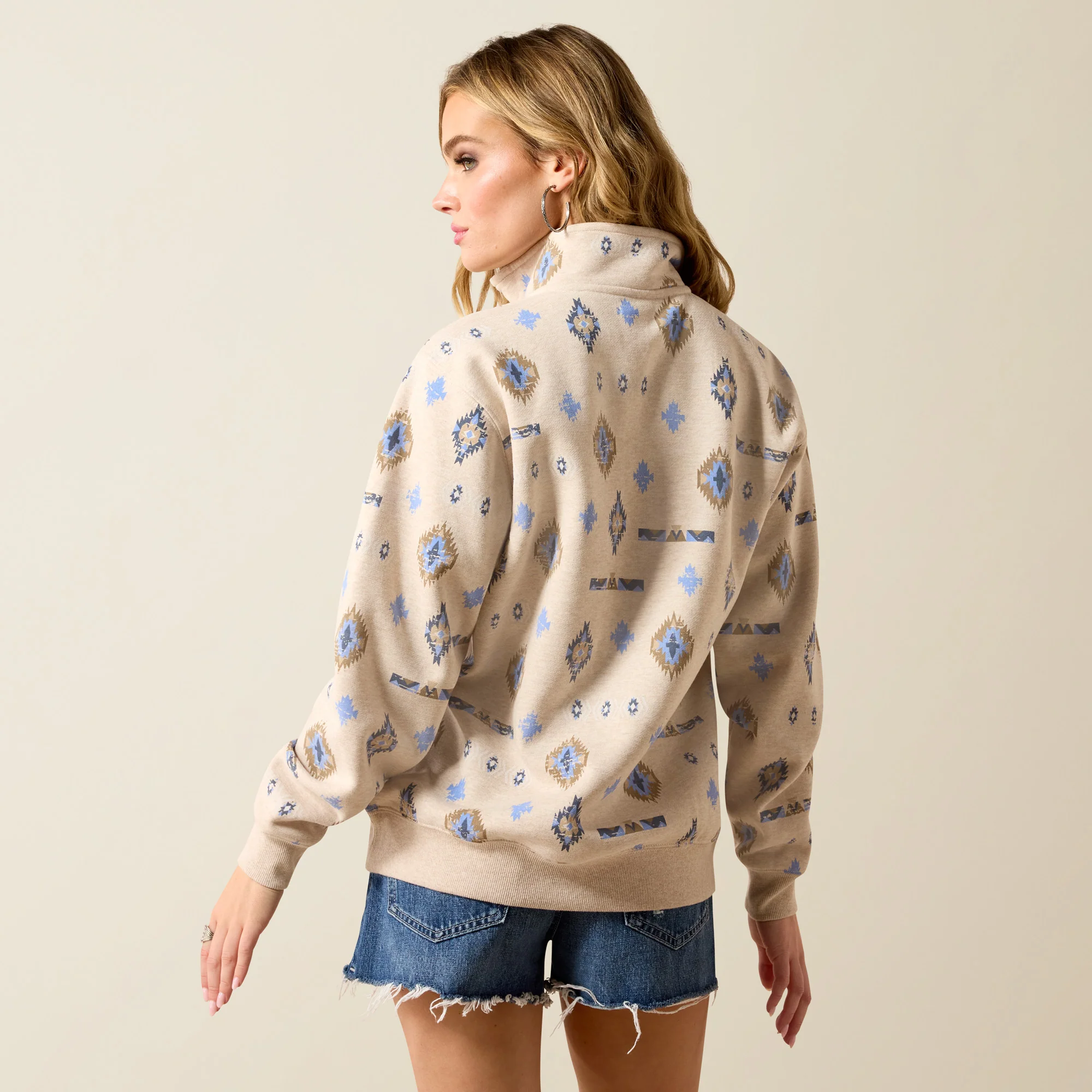 Ariat Women's Sapphire 1/2 Zip Sweatshirt - Image 2