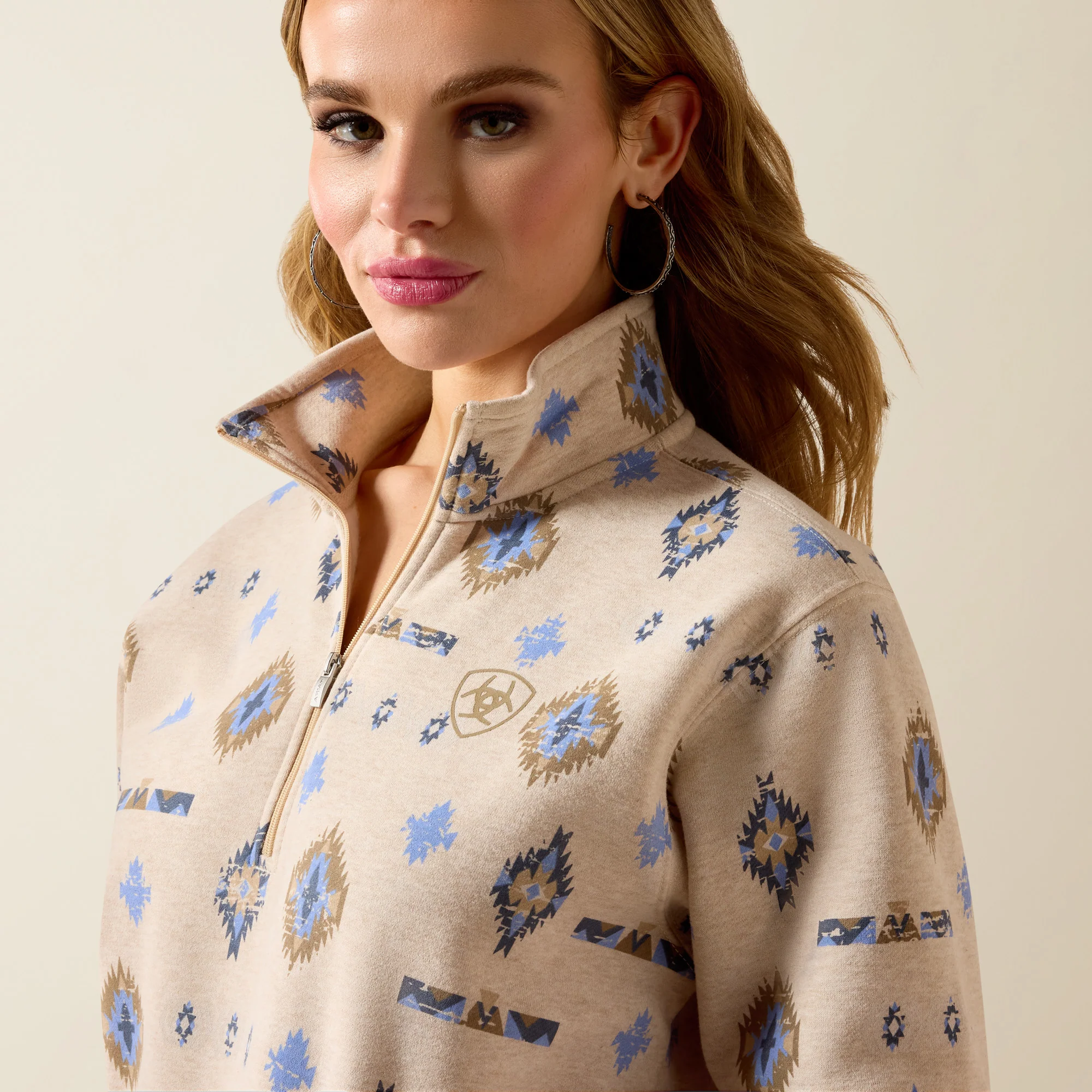 Ariat Women's Sapphire 1/2 Zip Sweatshirt - Image 3
