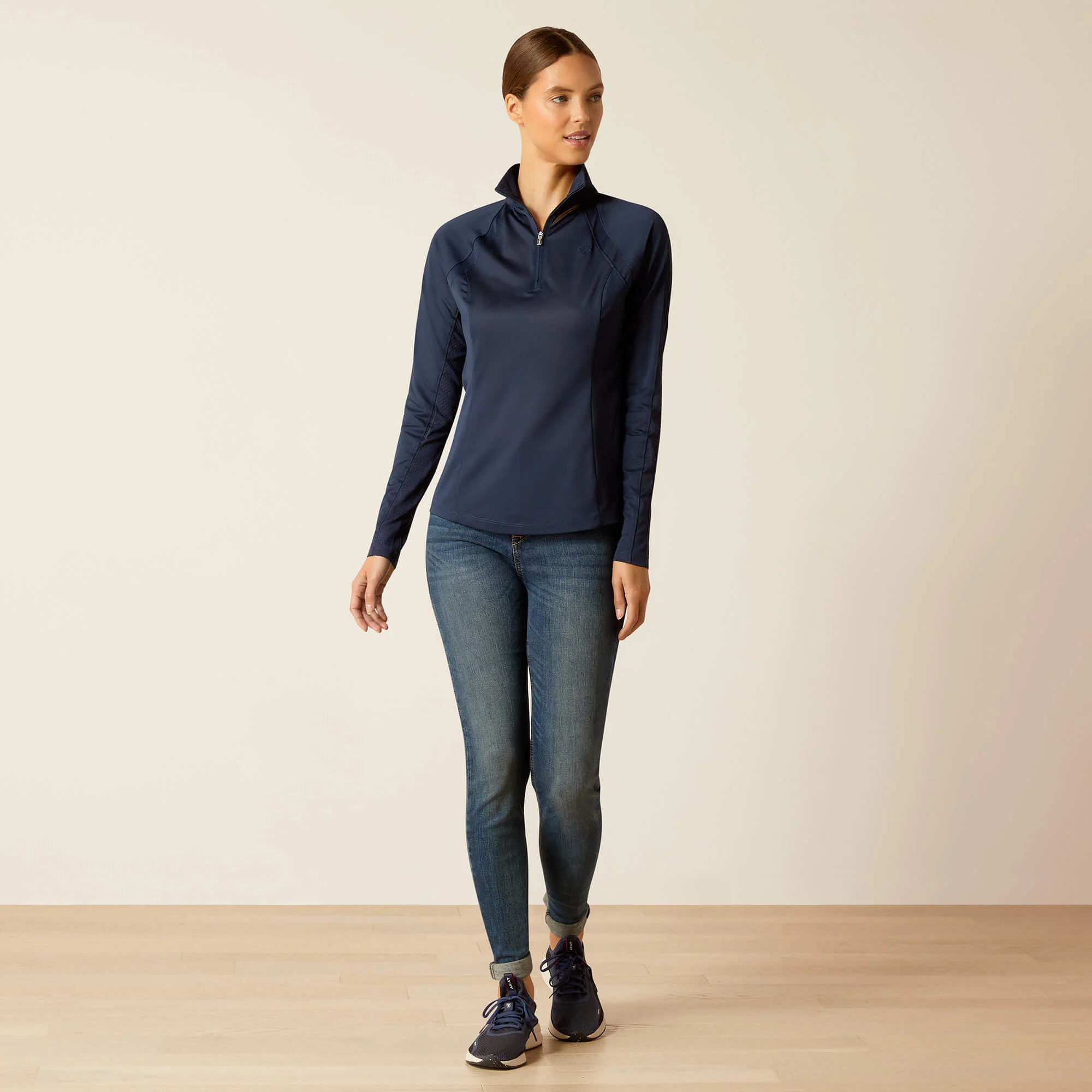 Ariat Women's Sunstopper 3.0 1/4 Zip Baselayer - Image 29